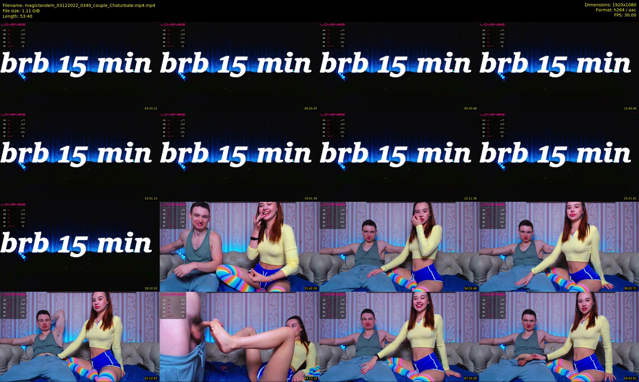 magictandem — 54 minute Chaturbate couple cam show recording, 1080p, Dec 3, 2022