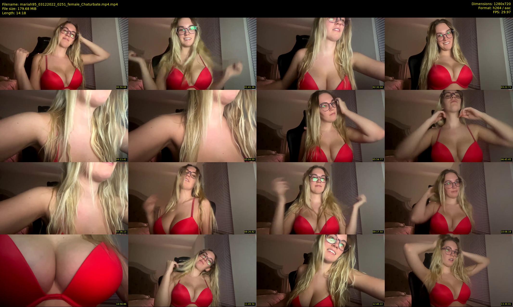 mariah95 — 15 minute Chaturbate female cam show recording, 720p, Dec 3, 2022