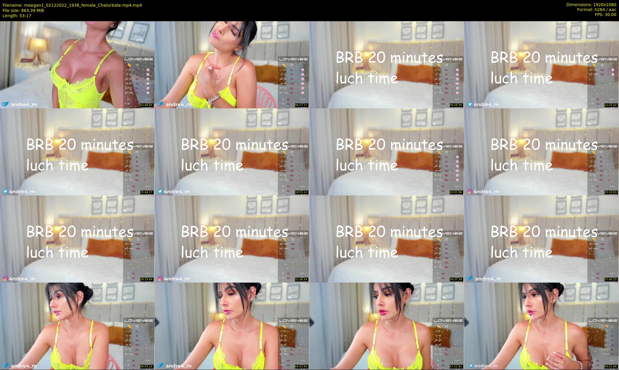 meegan1 — 54 minute Chaturbate female cam show recording, 1080p, Dec 2, 2022