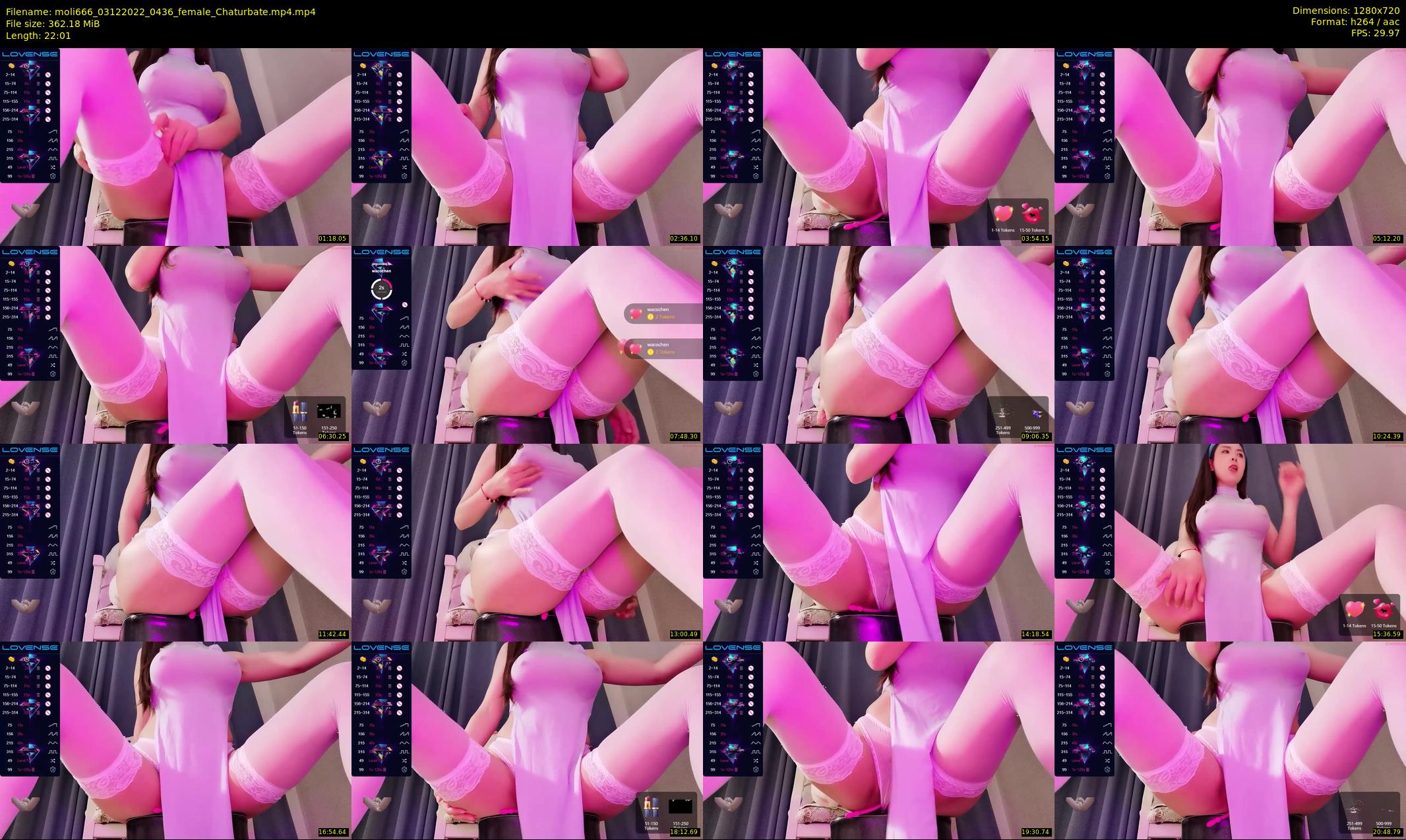 moli666 — 23 minute Chaturbate female cam show recording, 720p, Dec 3, 2022