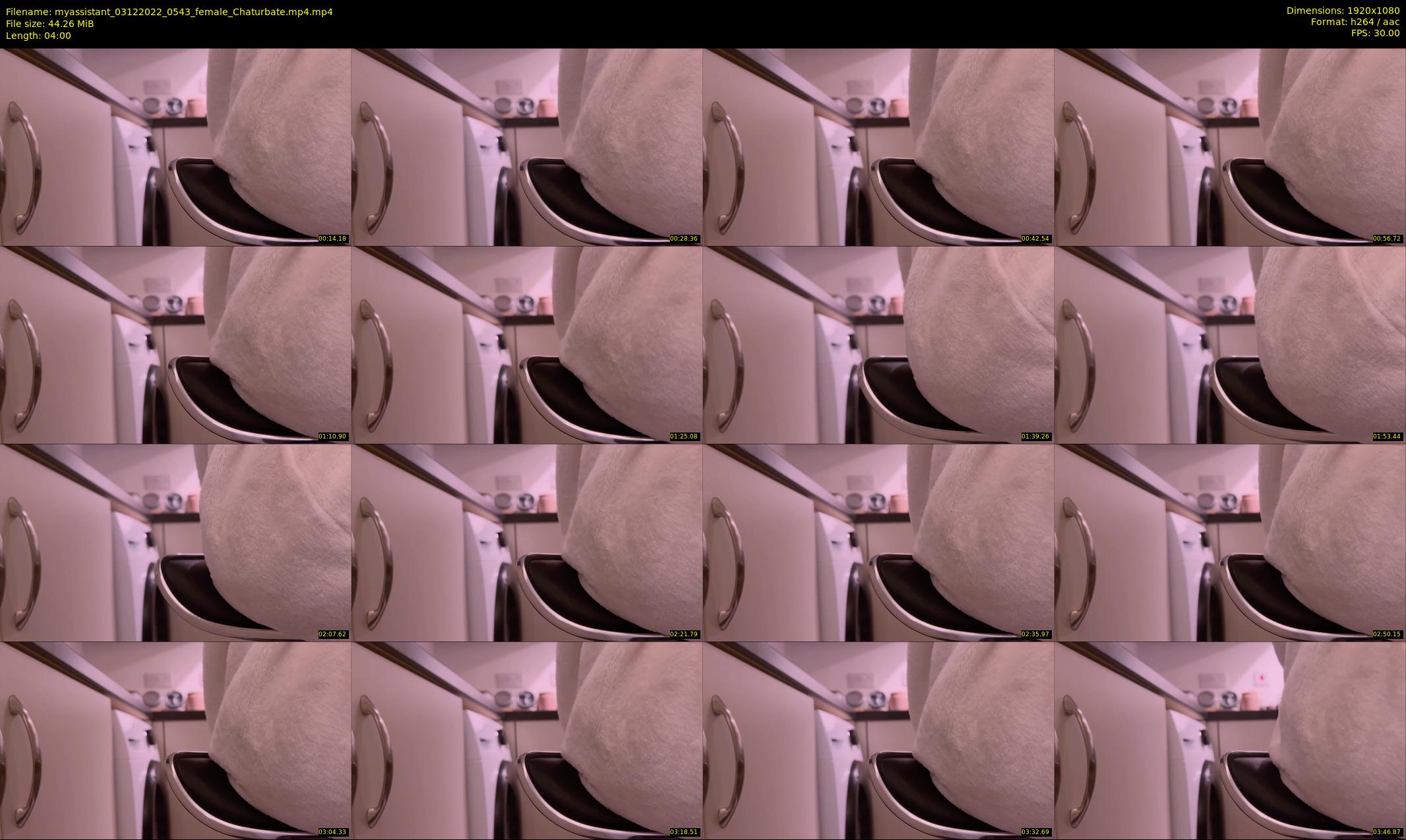 myassistant — 4 minute Chaturbate female cam show recording, 1080p, Dec 3, 2022