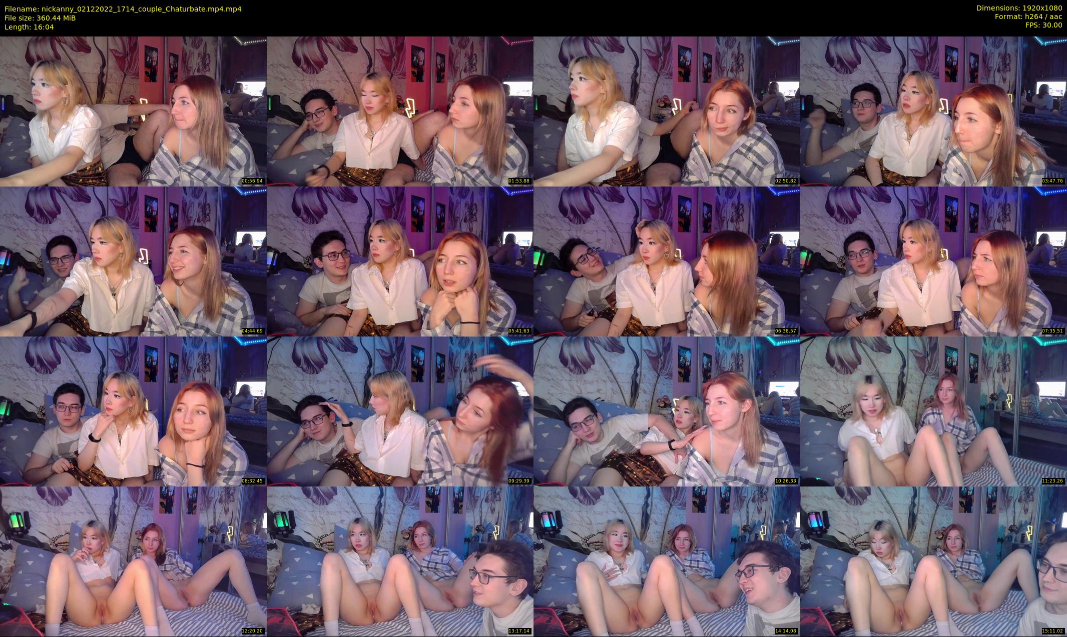 nickanny — 17 minute Chaturbate couple cam show recording, 1080p, Dec 2, 2022