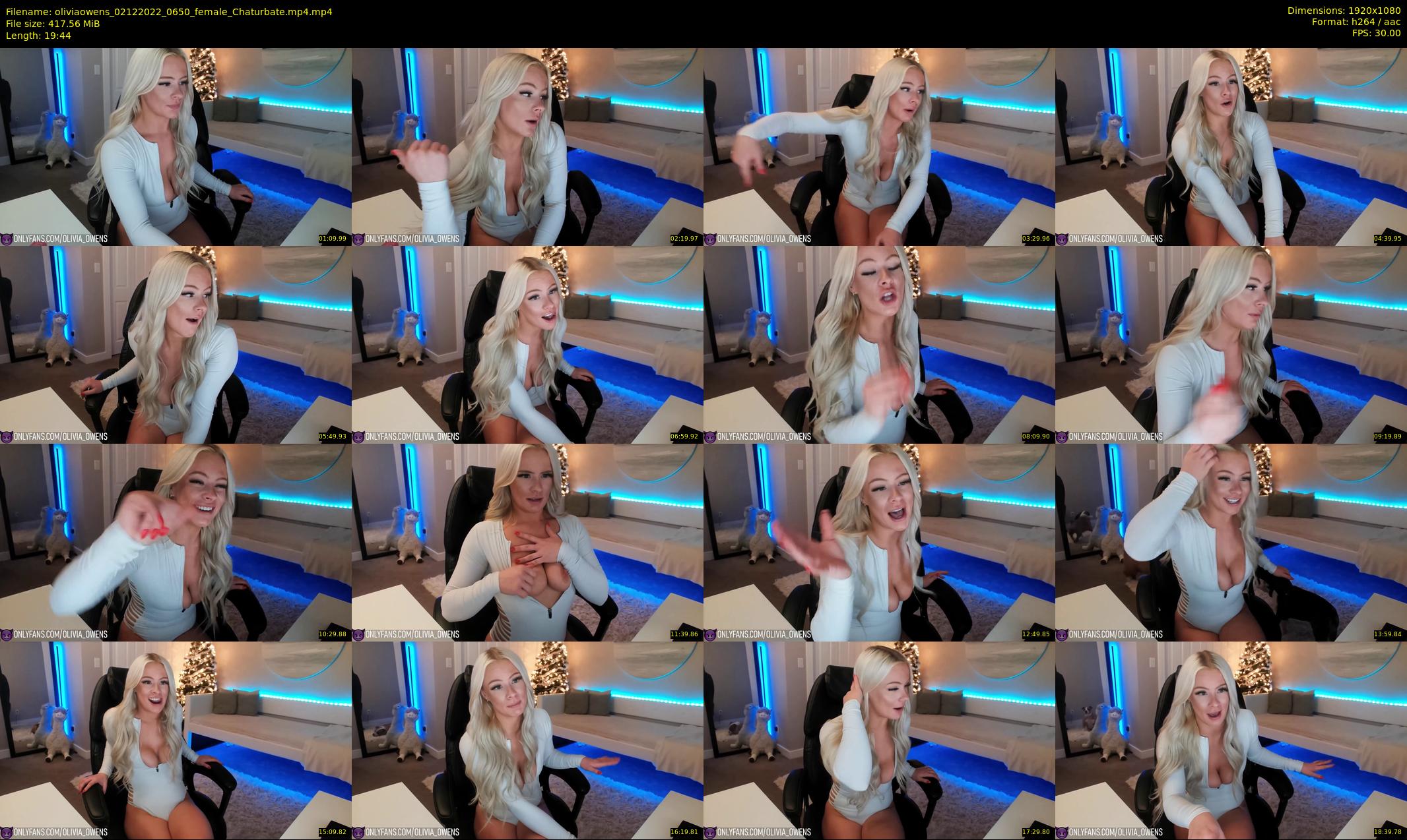 oliviaowens — 20 minute Chaturbate female cam show recording, 1080p, Dec 2, 2022