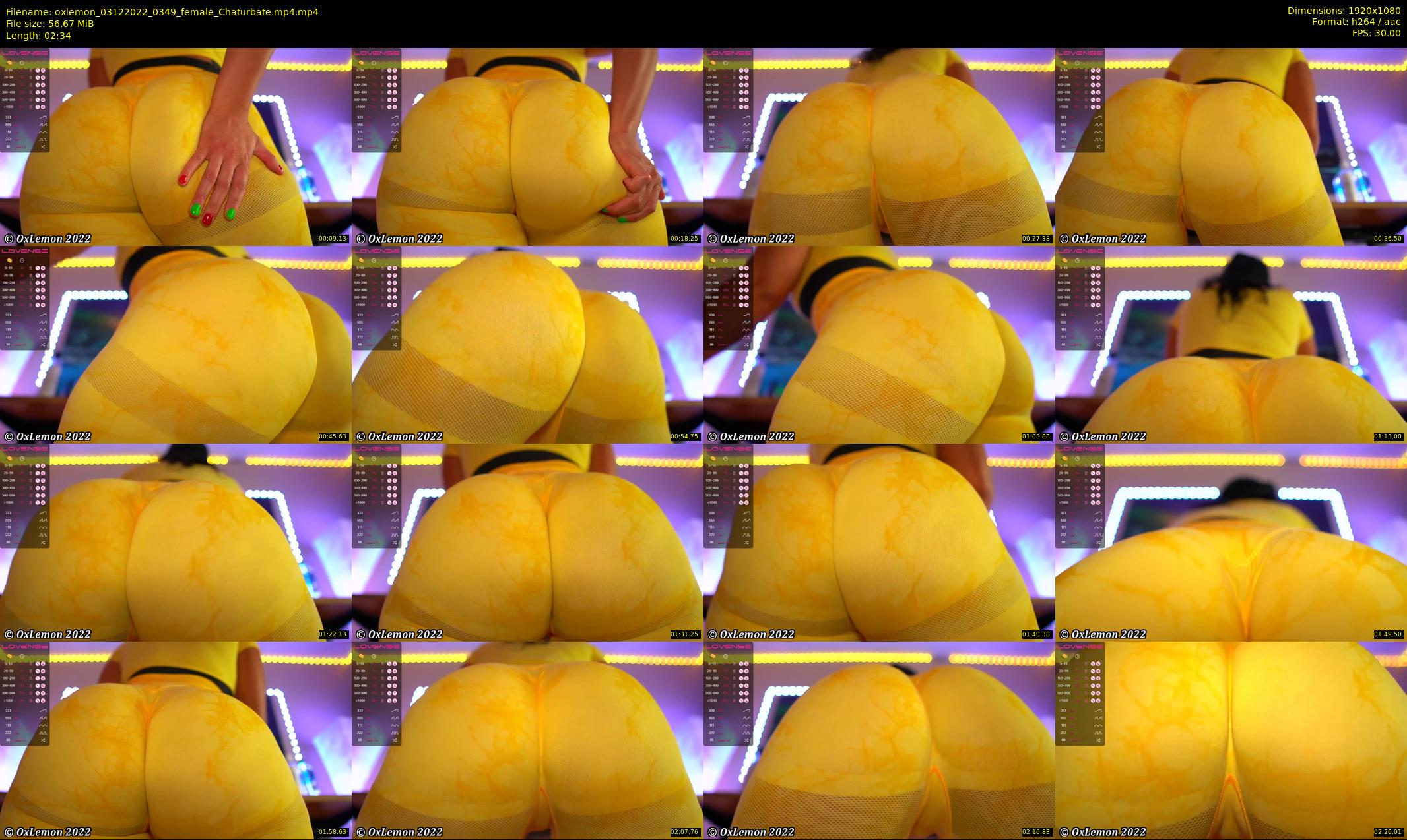 oxlemon — 3 minute Chaturbate female cam show recording, 1080p, Dec 3, 2022