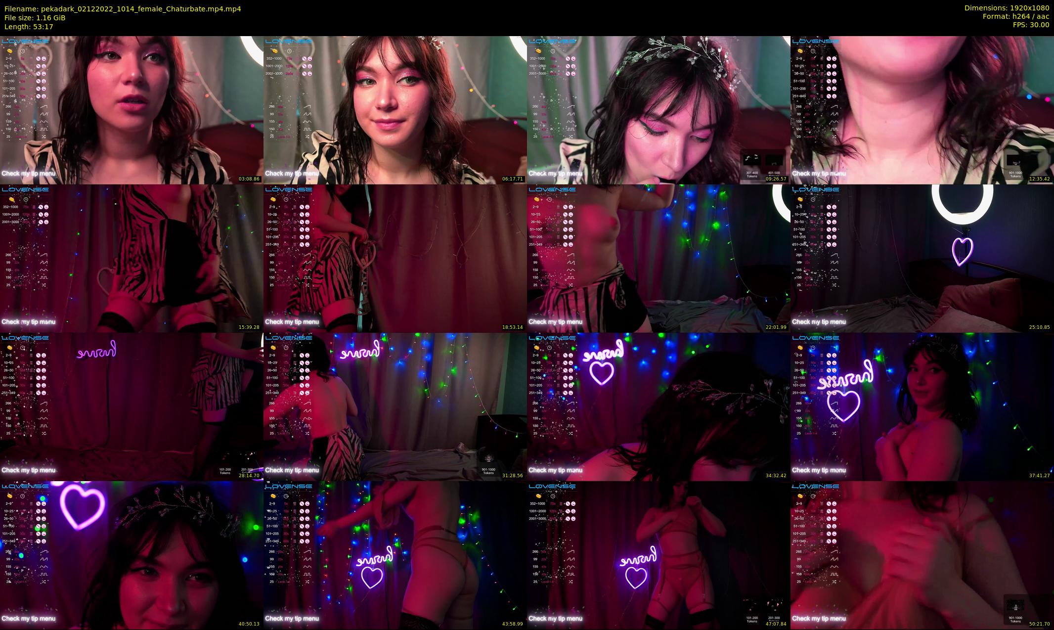 pekadark — 54 minute Chaturbate female cam show recording, 1080p, Dec 2, 2022