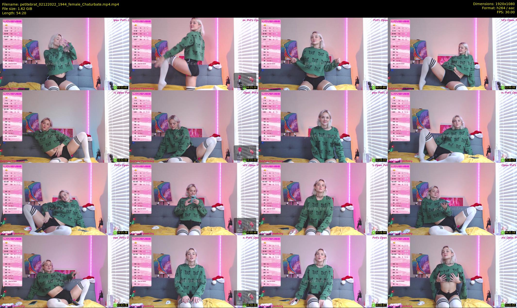 petitebrat — 55 minute Chaturbate female cam show recording, 1080p, Dec 2, 2022