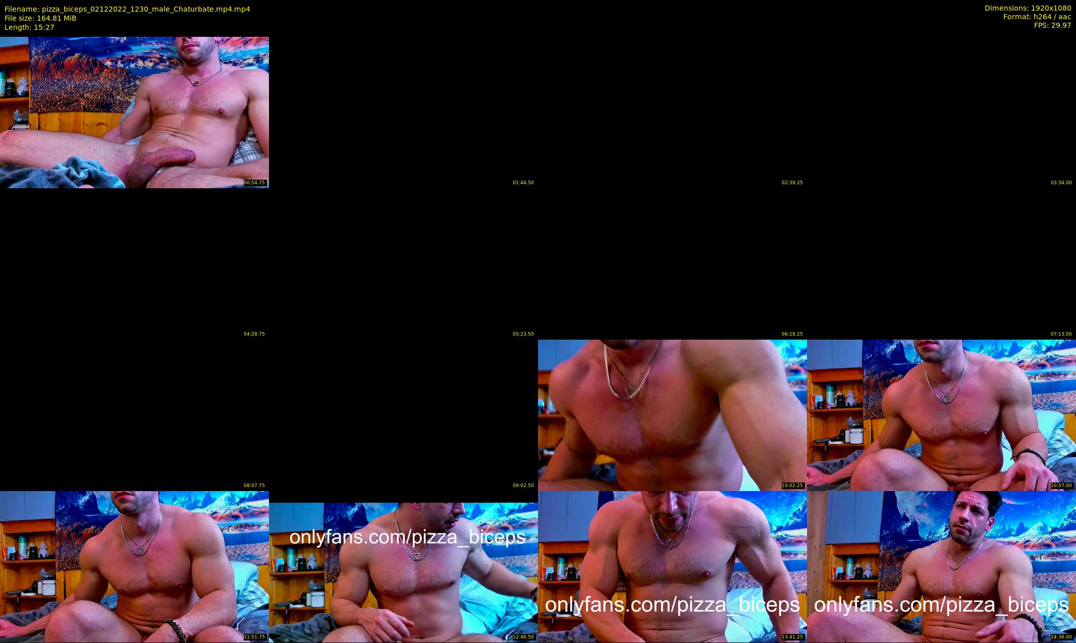 pizza_biceps — 16 minute Chaturbate male cam show recording, 1080p, Dec 2, 2022