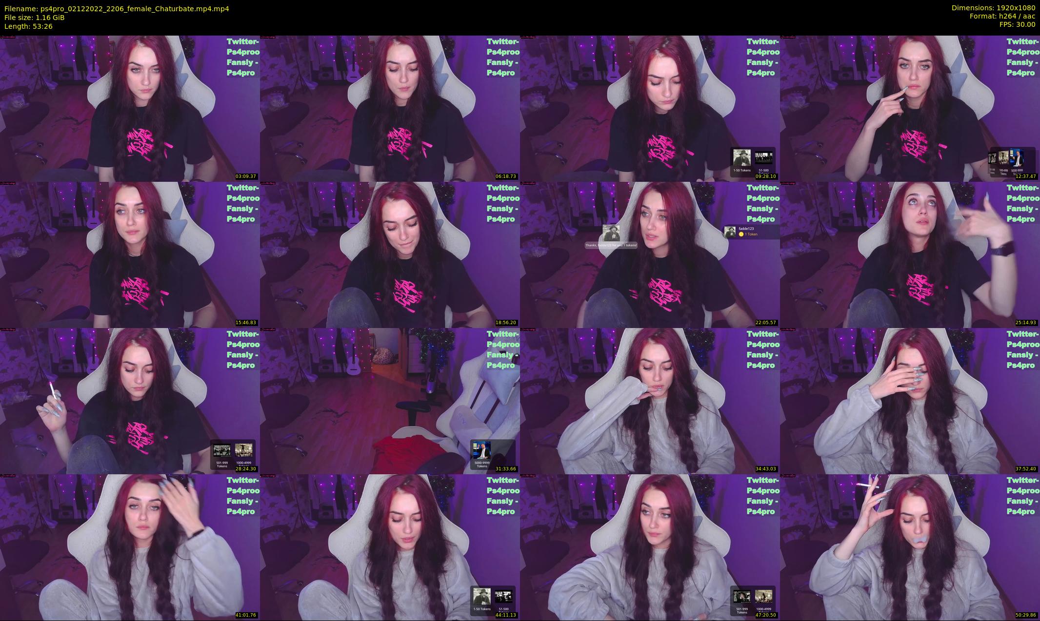 ps4pro — 54 minute Chaturbate female cam show recording, 1080p, Dec 2, 2022