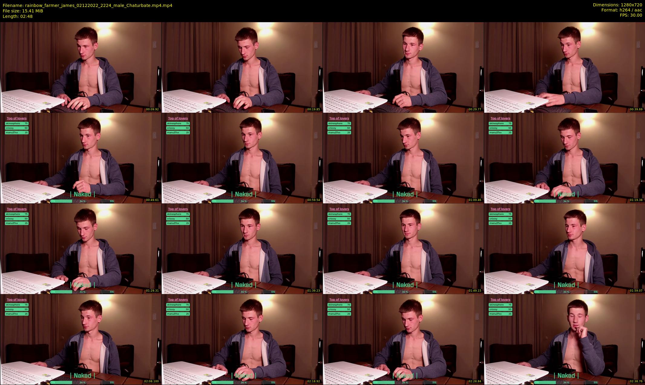 rainbow_farmer_james — 3 minute Chaturbate male cam show recording, 720p, Dec 2, 2022