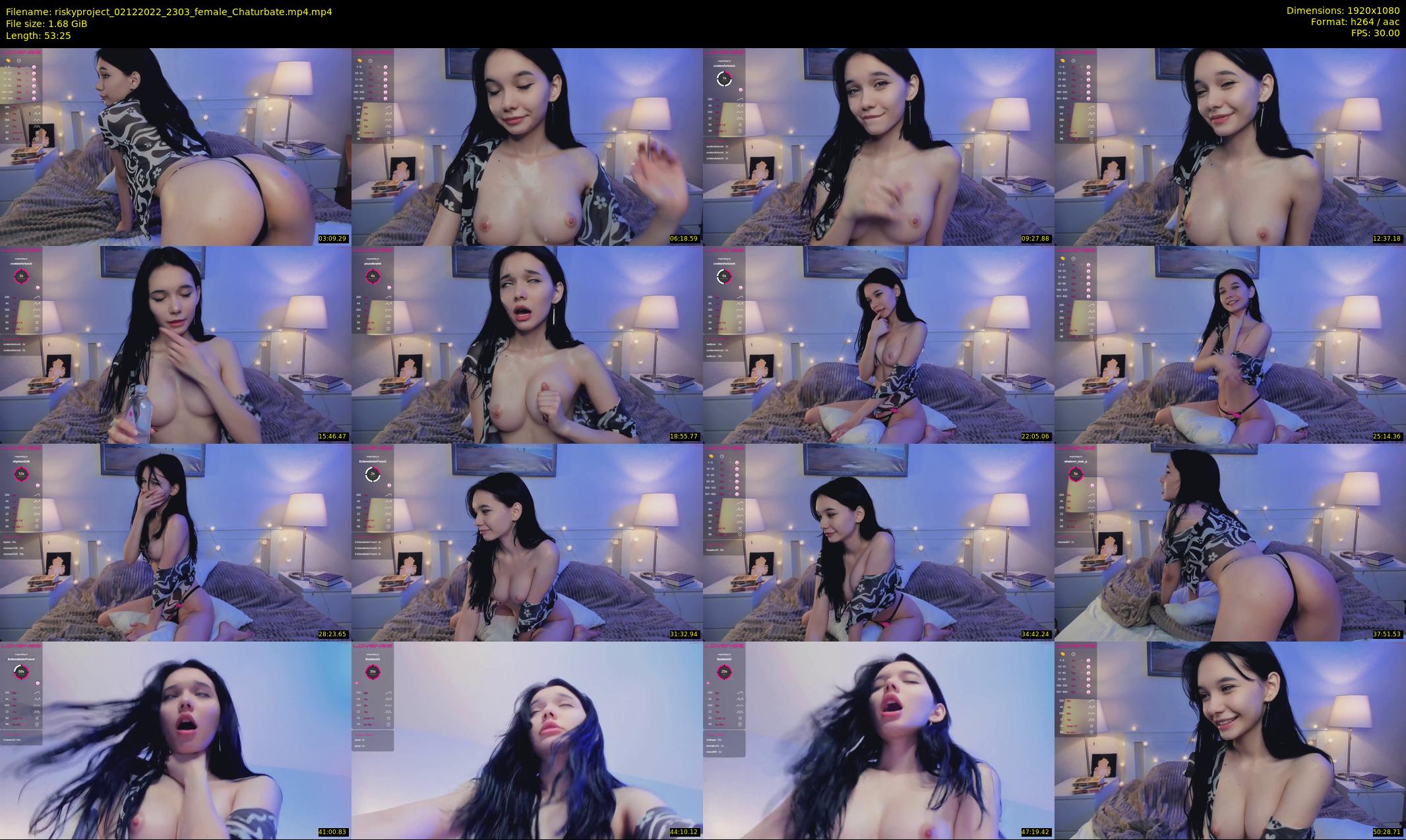 riskyproject — 54 minute Chaturbate couple cam show recording, 1080p, Dec 2, 2022