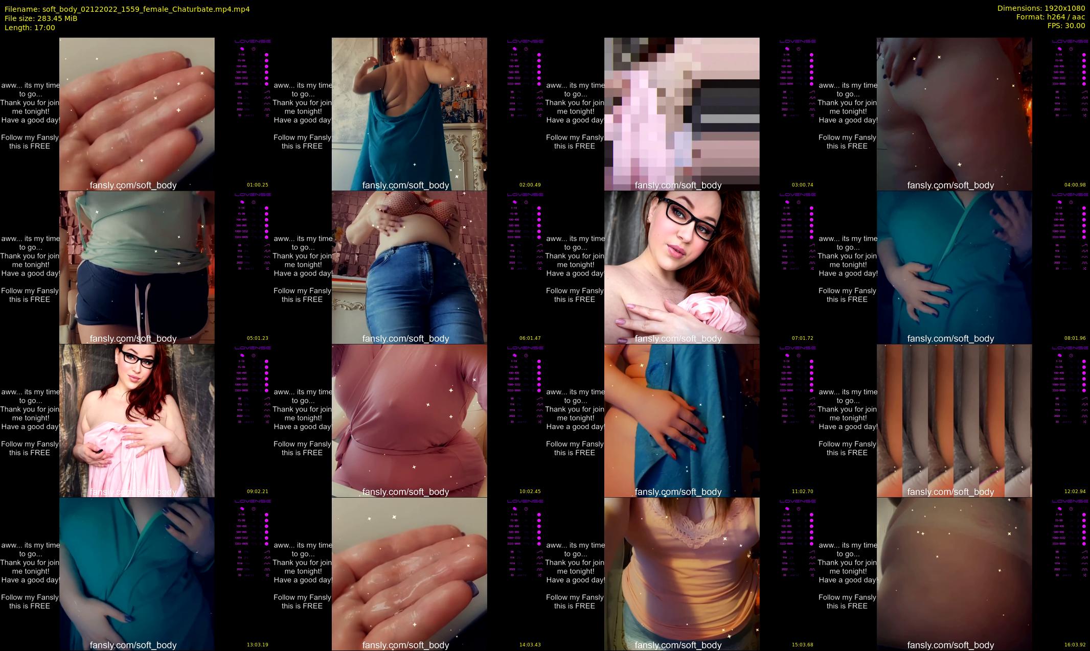 soft_body — 17 minute Chaturbate female cam show recording, 1080p, Dec 2, 2022