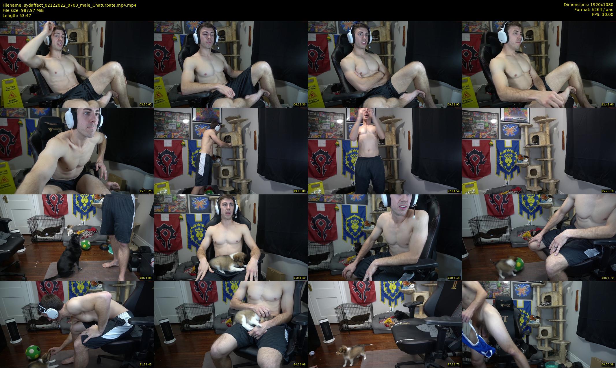 sydaffect — 54 minute Chaturbate male cam show recording, 1080p, Dec 2, 2022