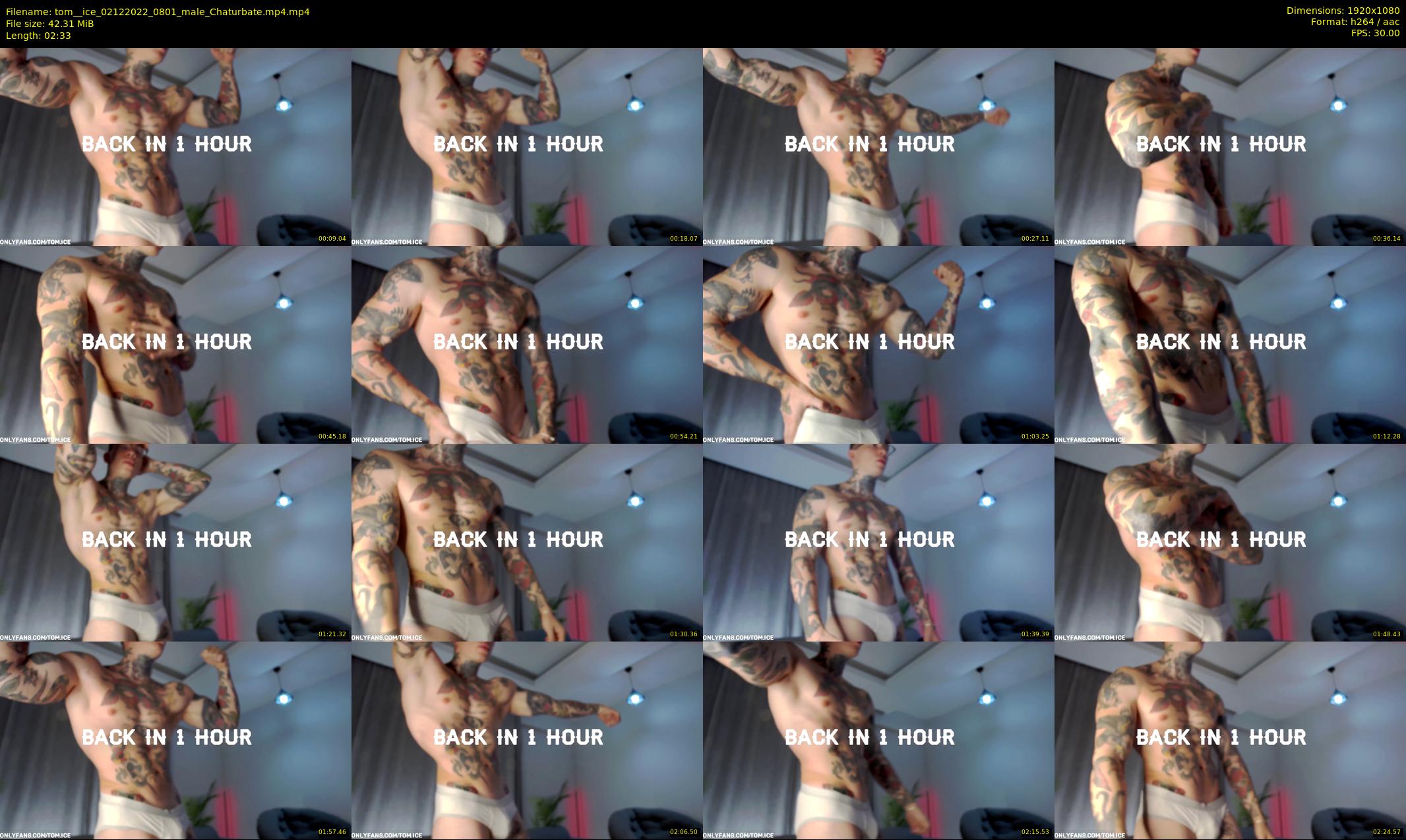 tom__ice — 3 minute Chaturbate male cam show recording, 1080p, Dec 2, 2022