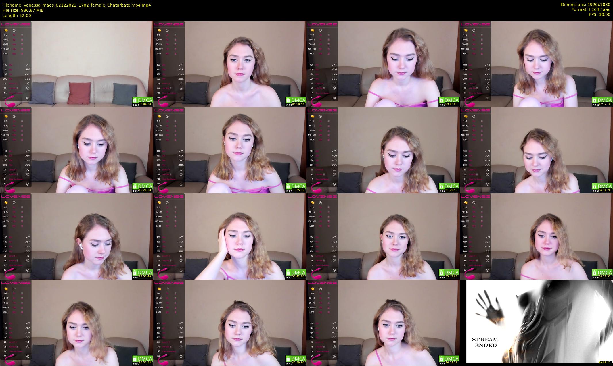 vanessa_maes — 52 minute Chaturbate female cam show recording, 1080p, Dec 2, 2022