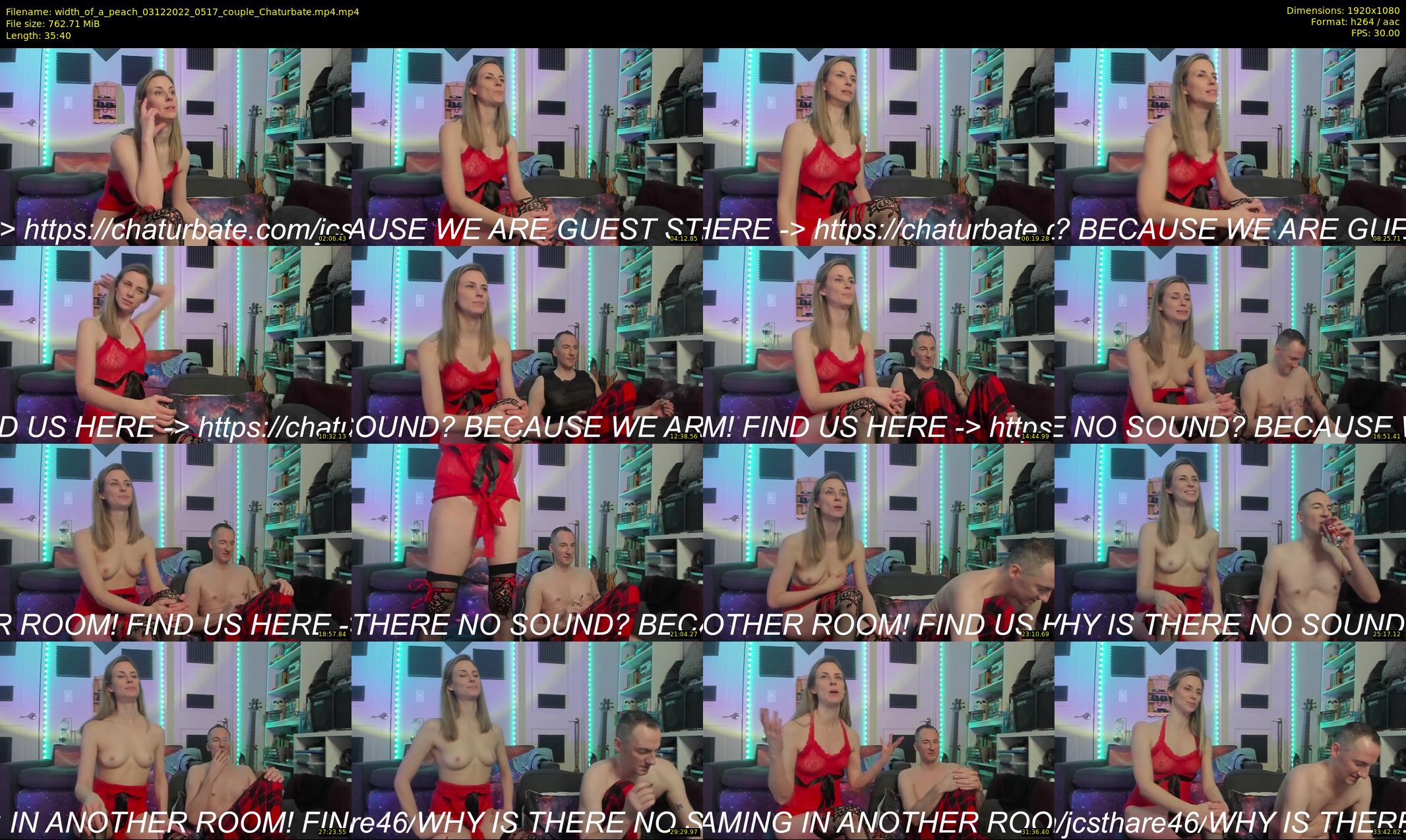 width_of_a_peach — 36 minute Chaturbate couple cam show recording, 1080p, Dec 3, 2022