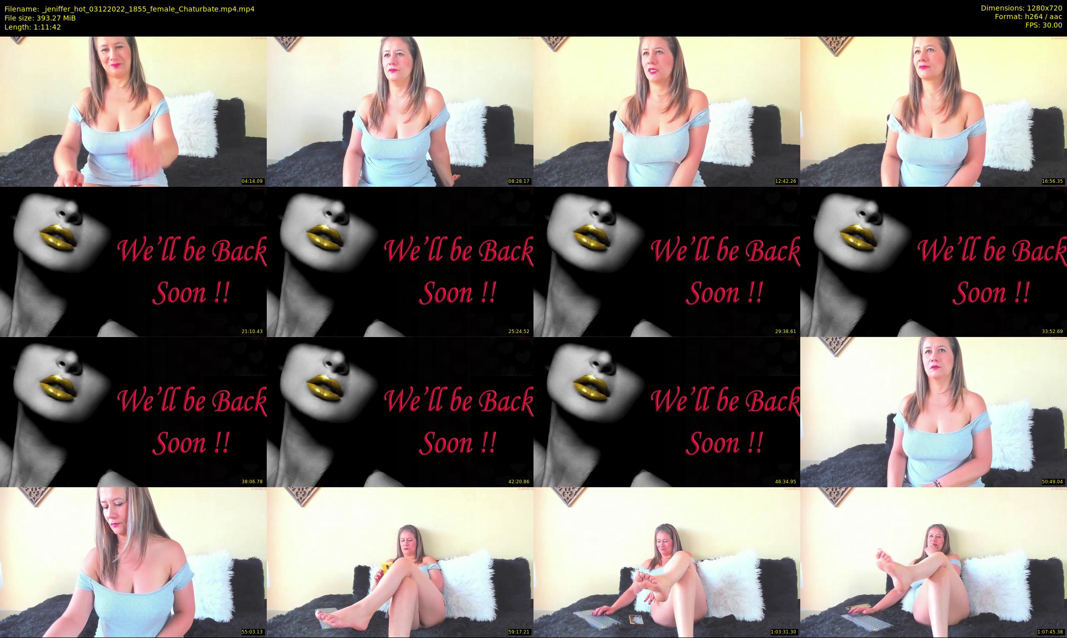 _jeniffer_hot — 72 minute Chaturbate female cam show recording, 720p, Dec 3, 2022