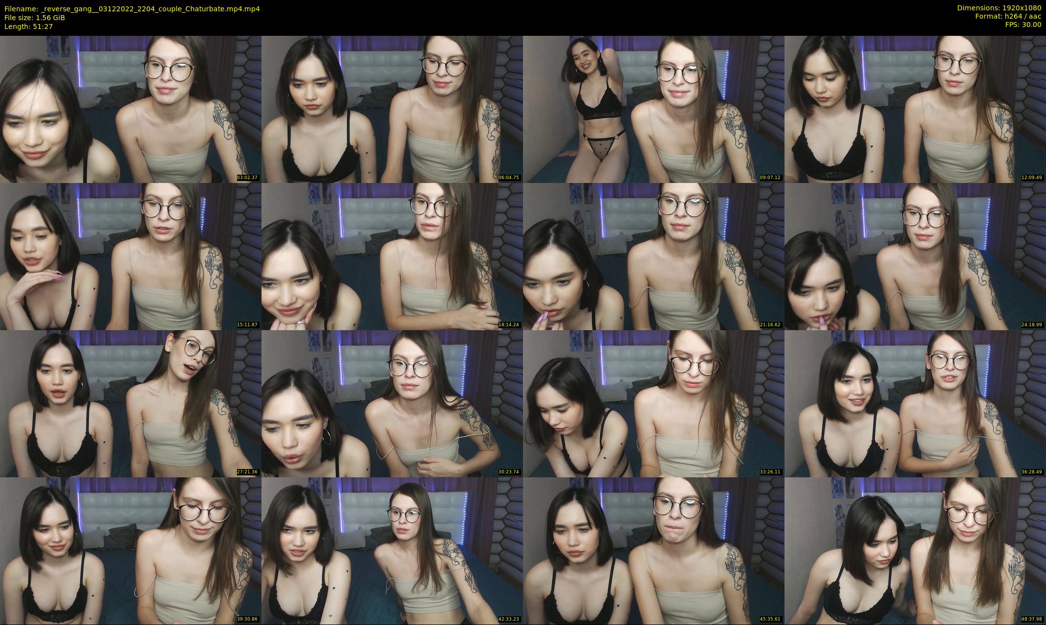 _reverse_gang_ — 52 minute Chaturbate couple cam show recording, 1080p, Dec 3, 2022
