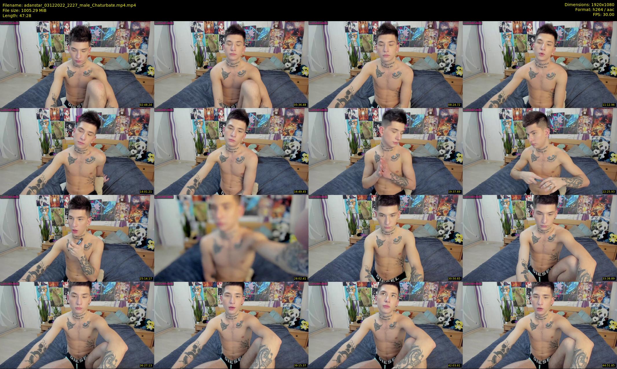 adanstar — 48 minute Chaturbate male cam show recording, 1080p, Dec 3, 2022