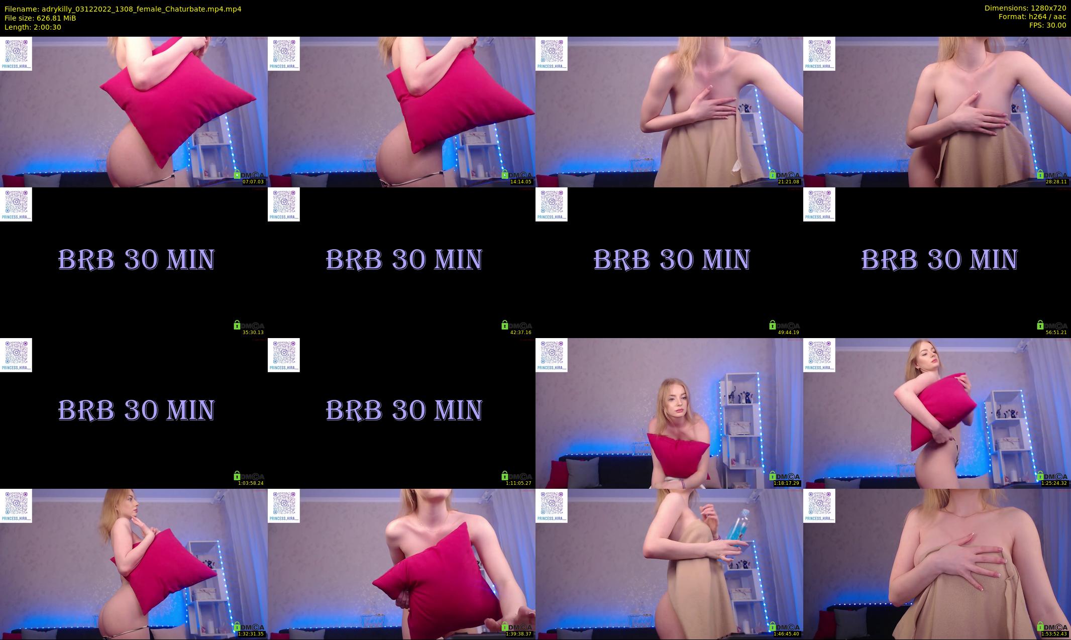 adrykilly — 121 minute Chaturbate female cam show recording, 720p, Dec 3, 2022