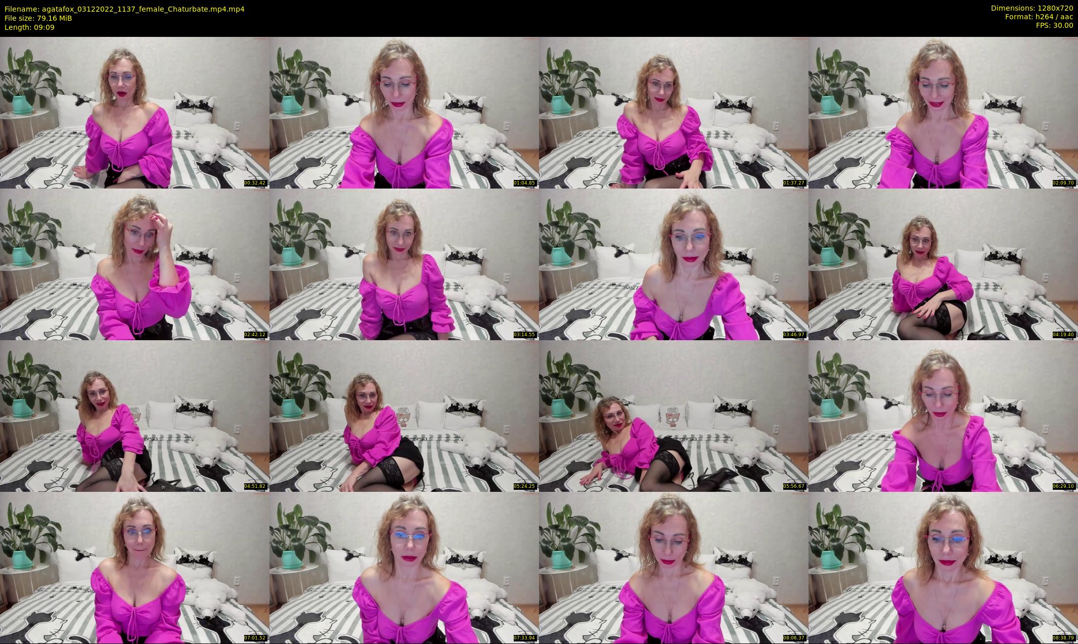 agatafox — 10 minute Chaturbate female cam show recording, 720p, Dec 3, 2022