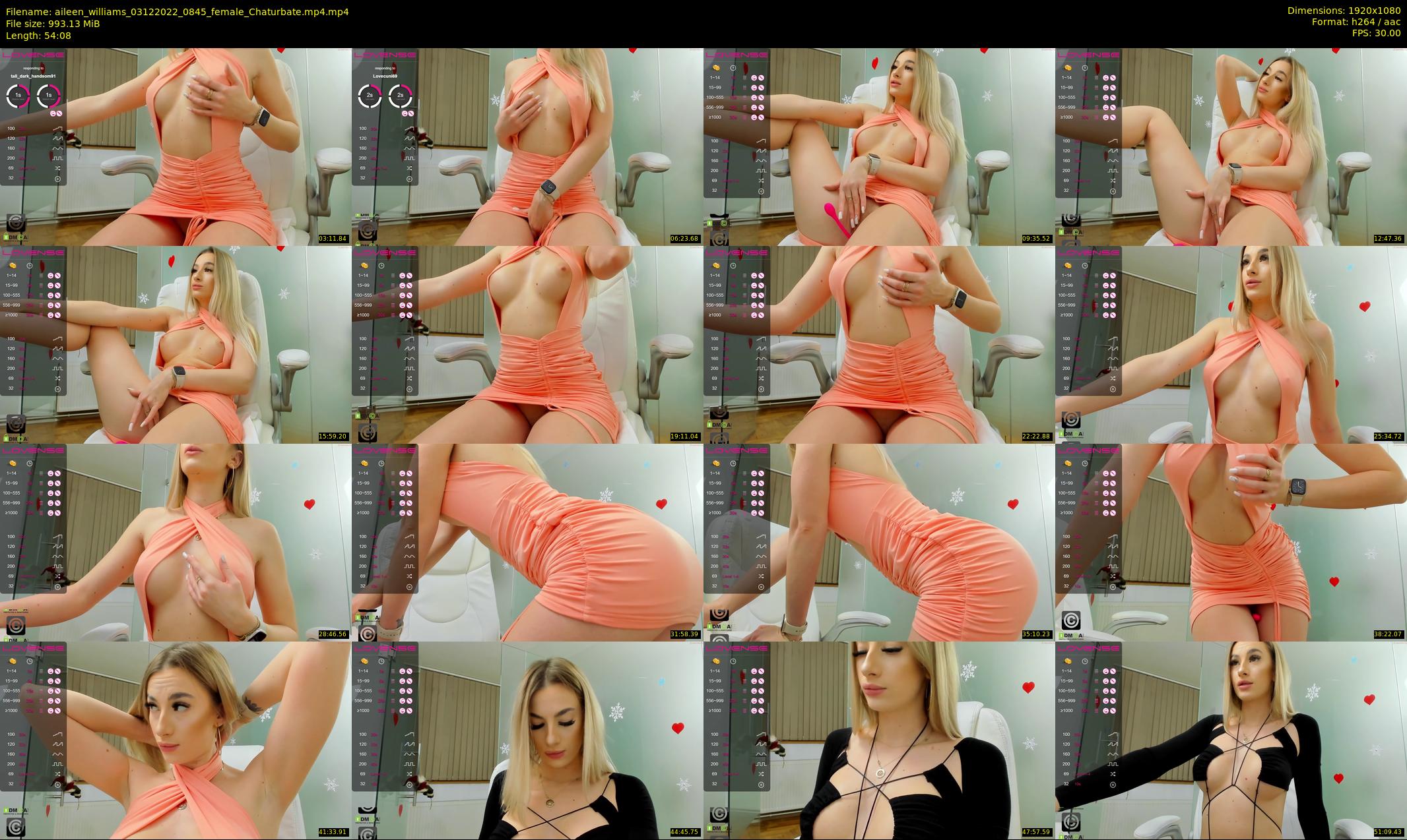 aileen_williams — 55 minute Chaturbate female cam show recording, 1080p, Dec 3, 2022