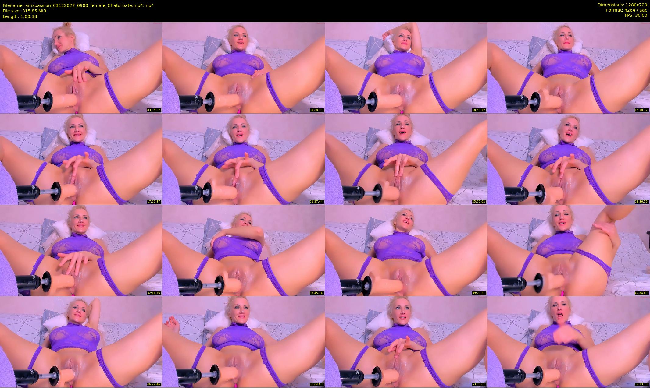 airispassion — 61 minute Chaturbate female cam show recording, 720p, Dec 3, 2022