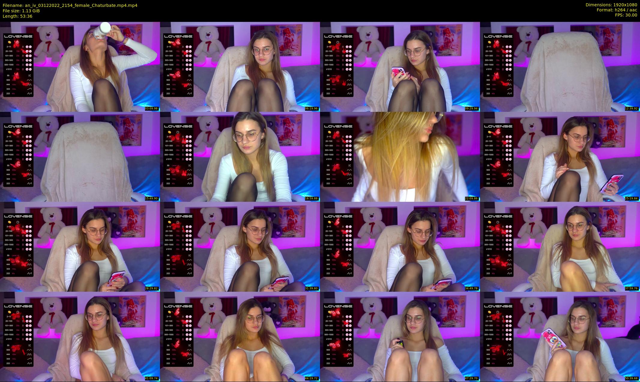 an_iv — 54 minute Chaturbate female cam show recording, 1080p, Dec 3, 2022