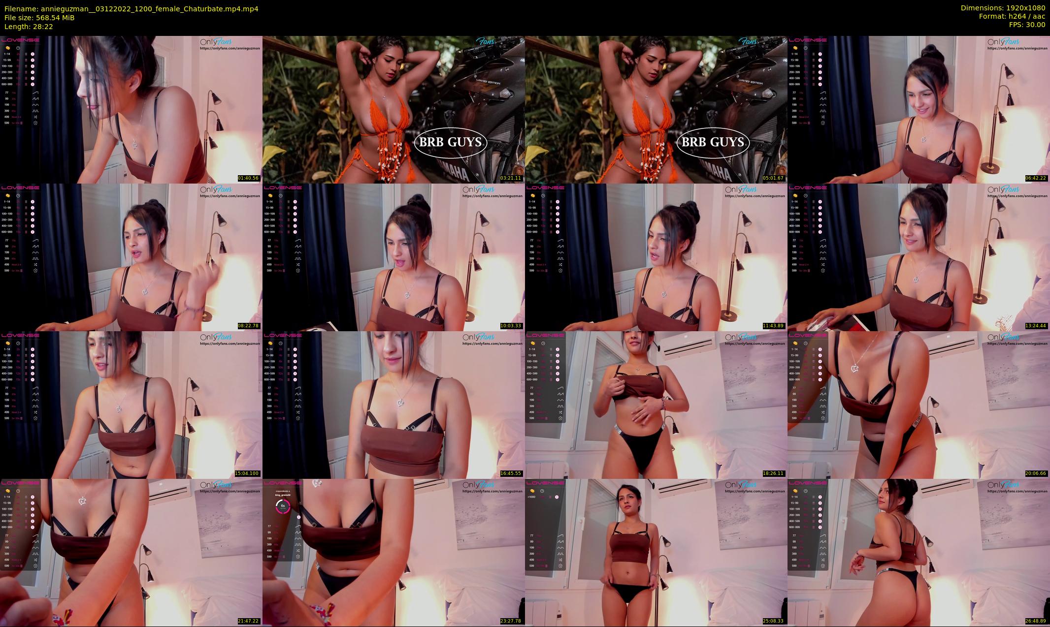 annieguzman_ — 29 minute Chaturbate female cam show recording, 1080p, Dec 3, 2022