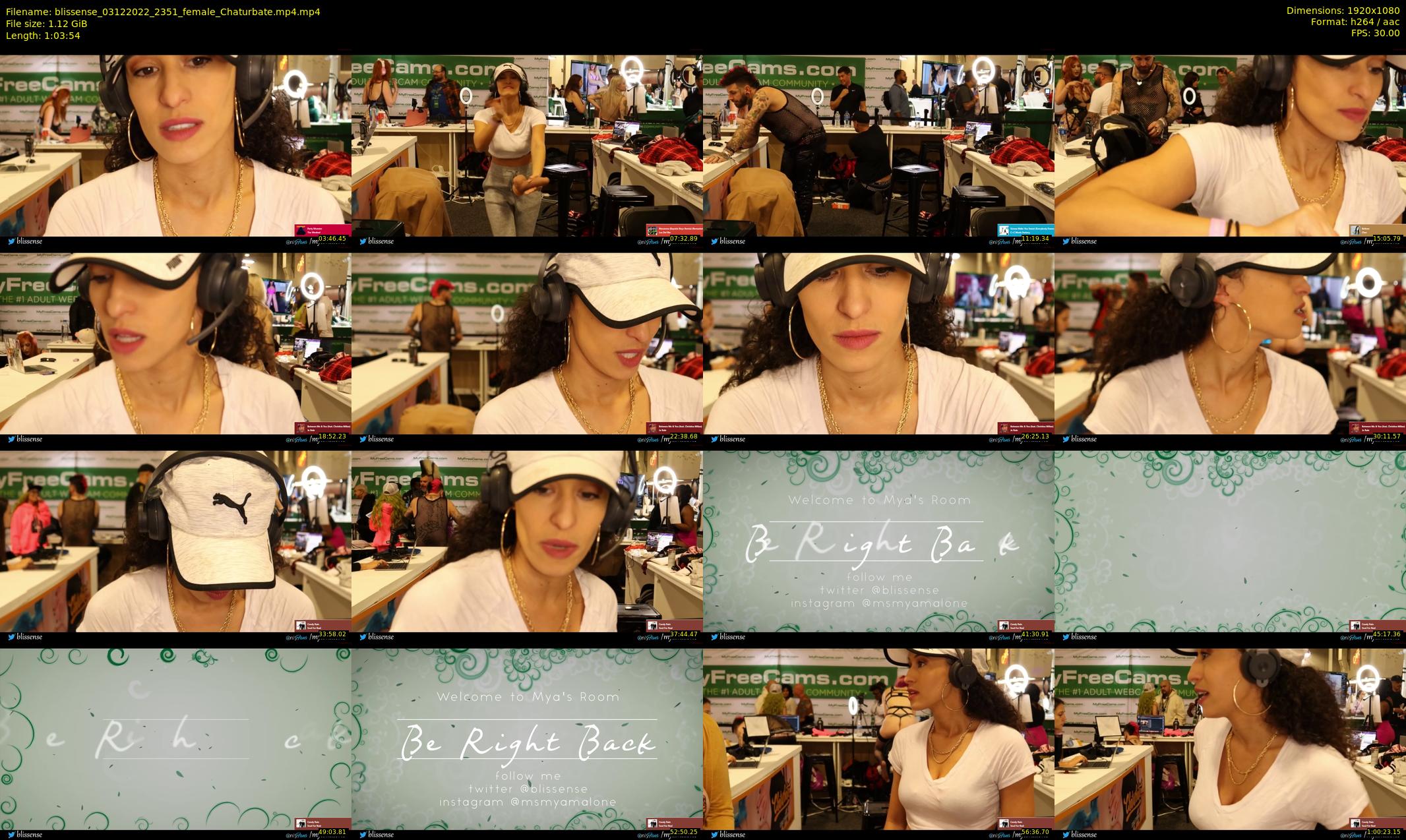 blissense — 64 minute Chaturbate female cam show recording, 1080p, Dec 3, 2022