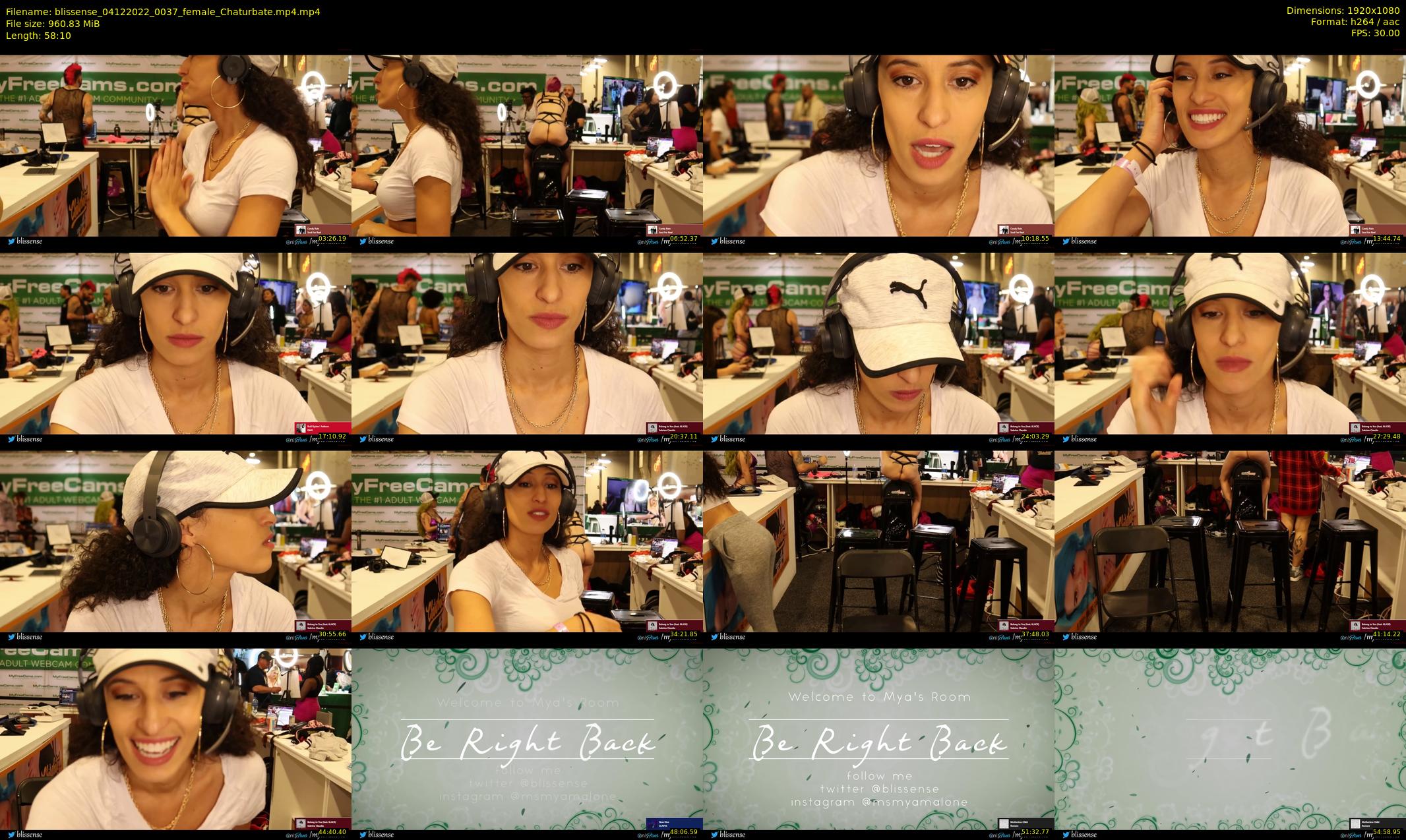 blissense — 59 minute Chaturbate female cam show recording, 1080p, Dec 4, 2022