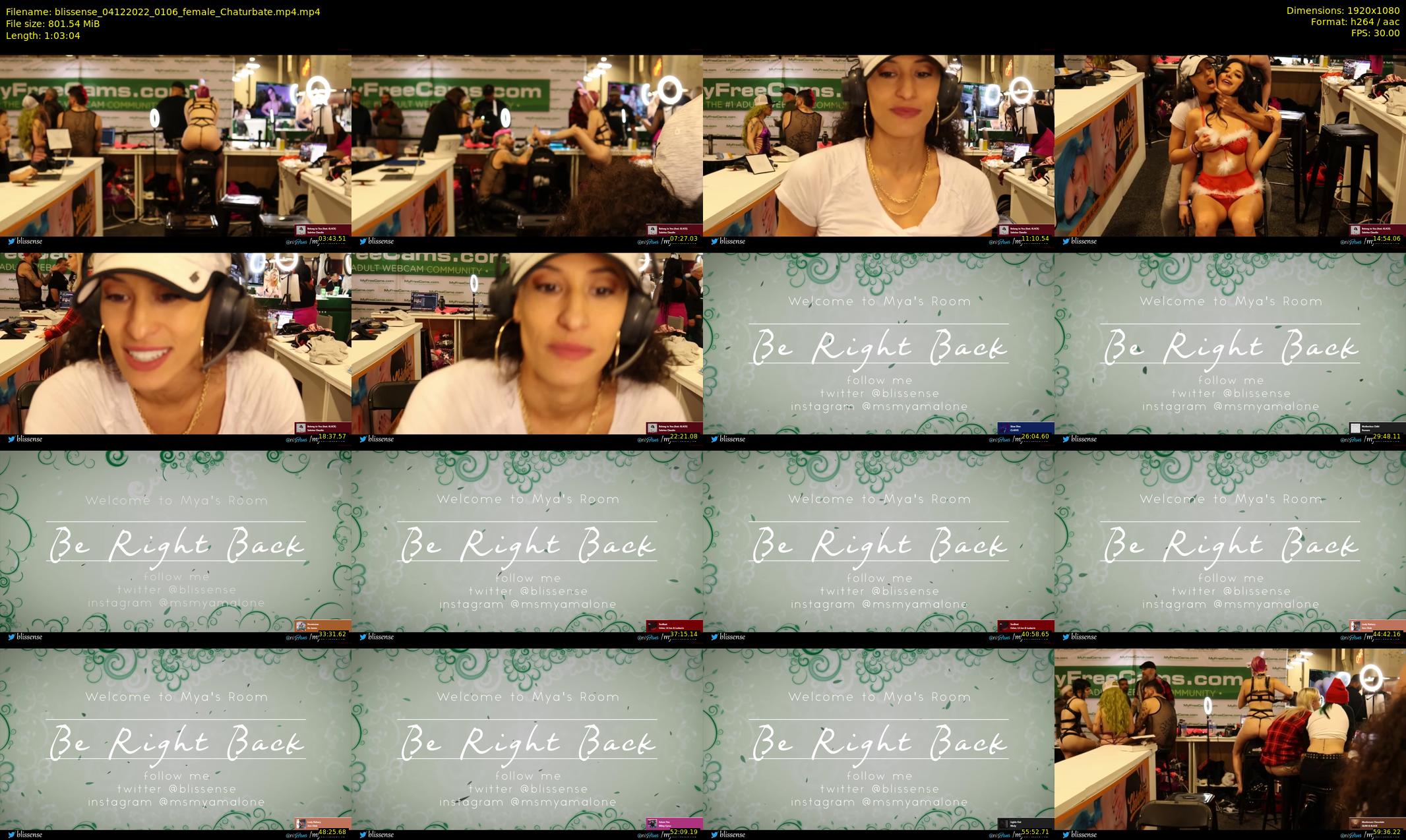 blissense — 64 minute Chaturbate female cam show recording, 1080p, Dec 4, 2022