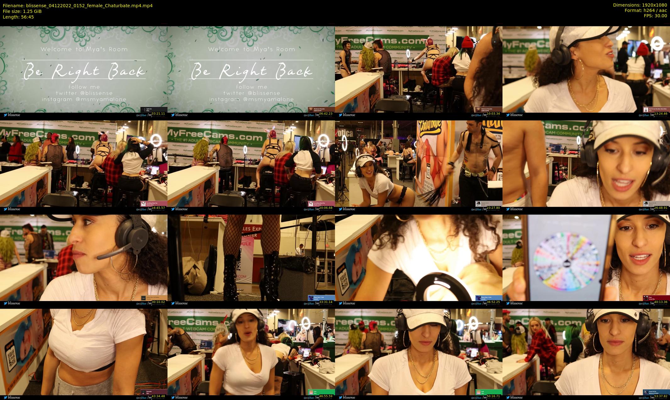 blissense — 57 minute Chaturbate female cam show recording, 1080p, Dec 4, 2022