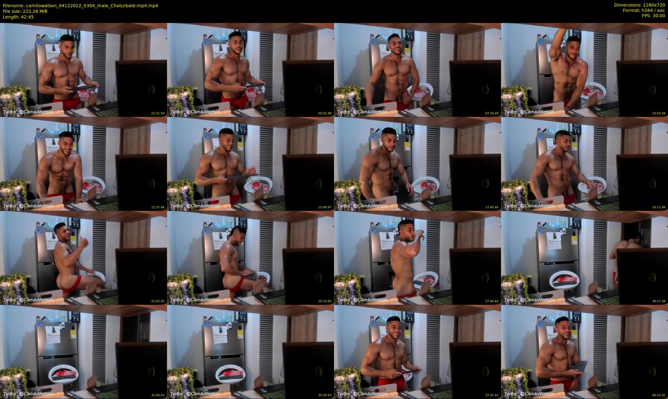 camilowatson — 43 minute Chaturbate male cam show recording, 720p, Dec 4, 2022