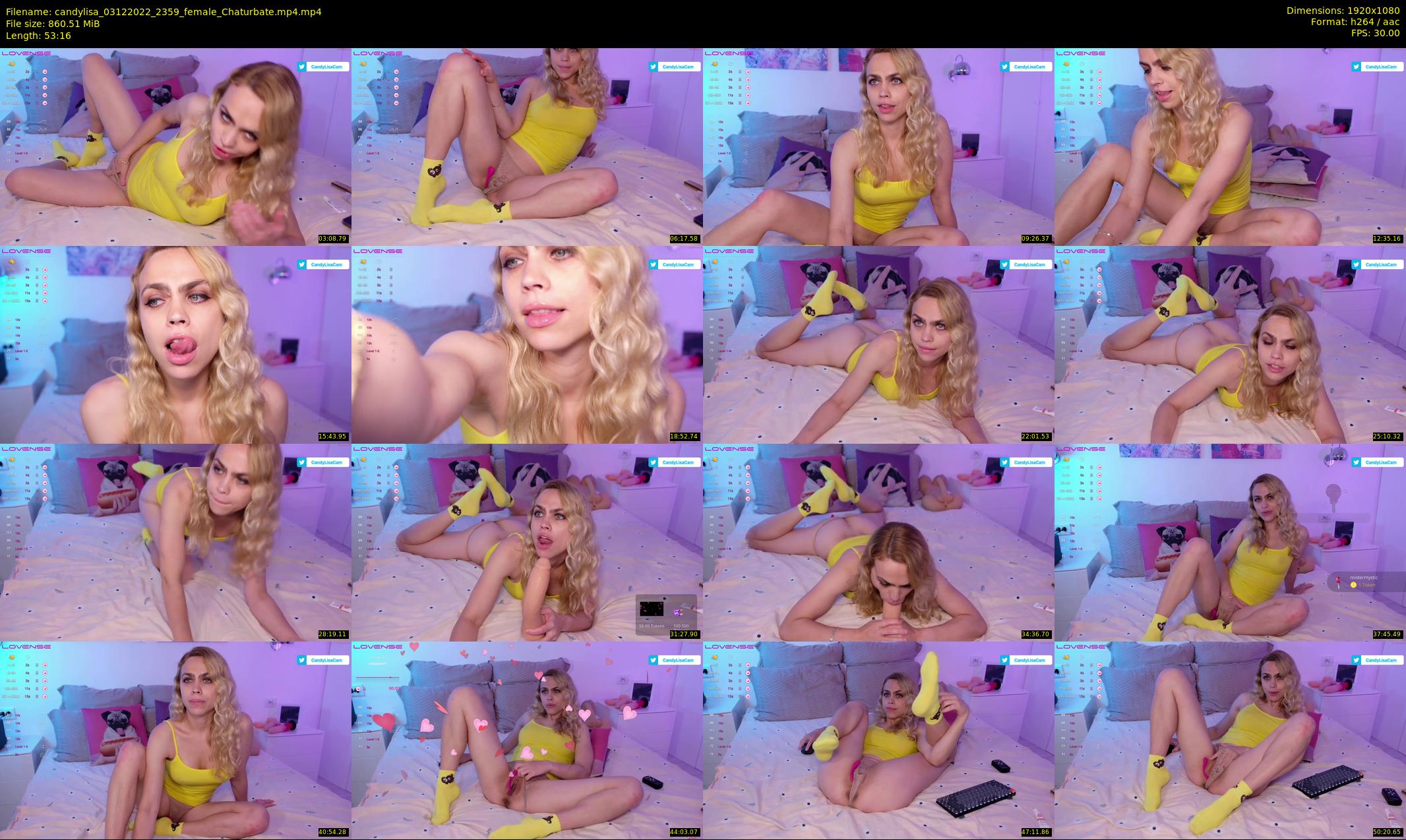 candylisa — 54 minute Chaturbate female cam show recording, 1080p, Dec 3, 2022