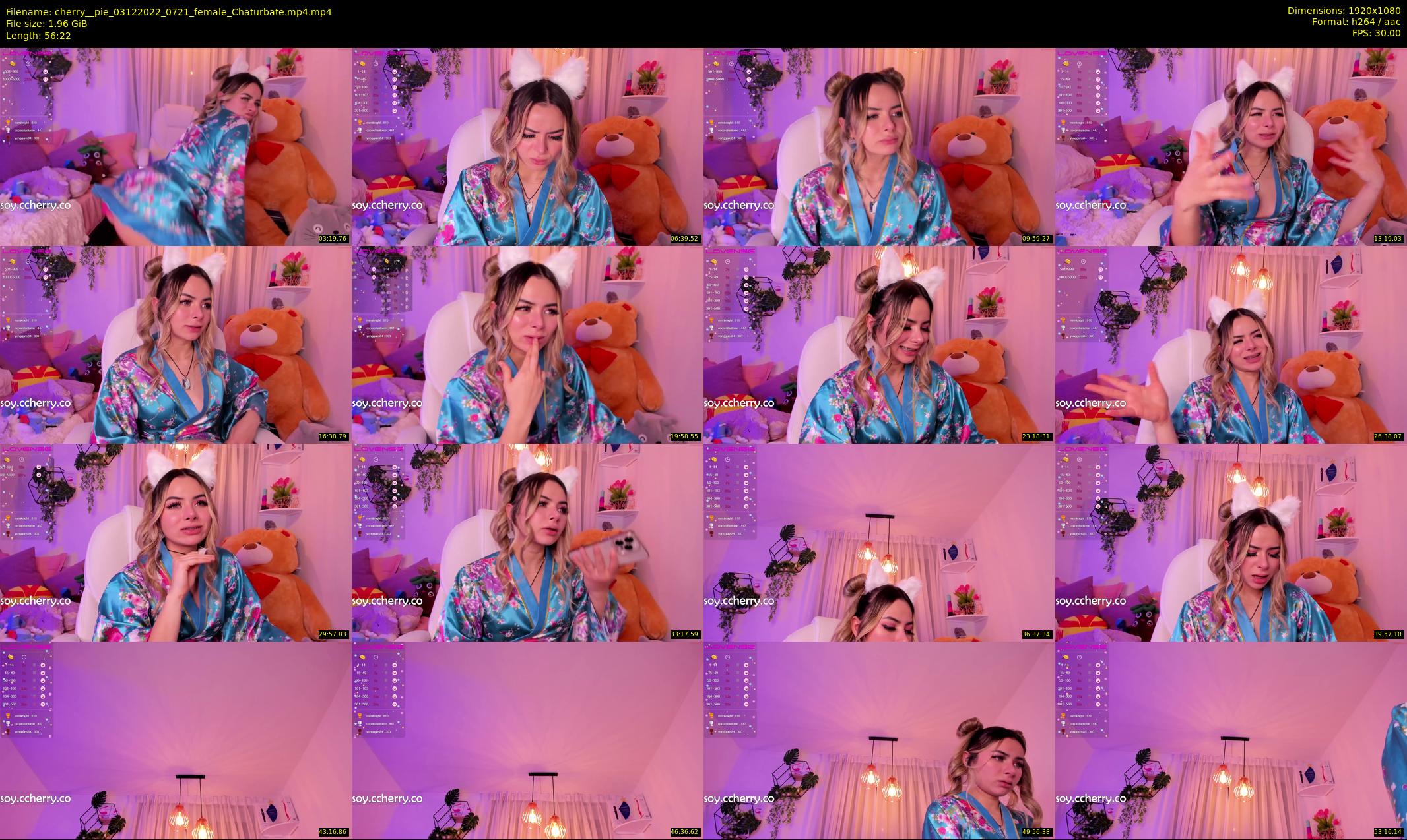 cherry__pie — 57 minute Chaturbate female cam show recording, 1080p, Dec 3, 2022