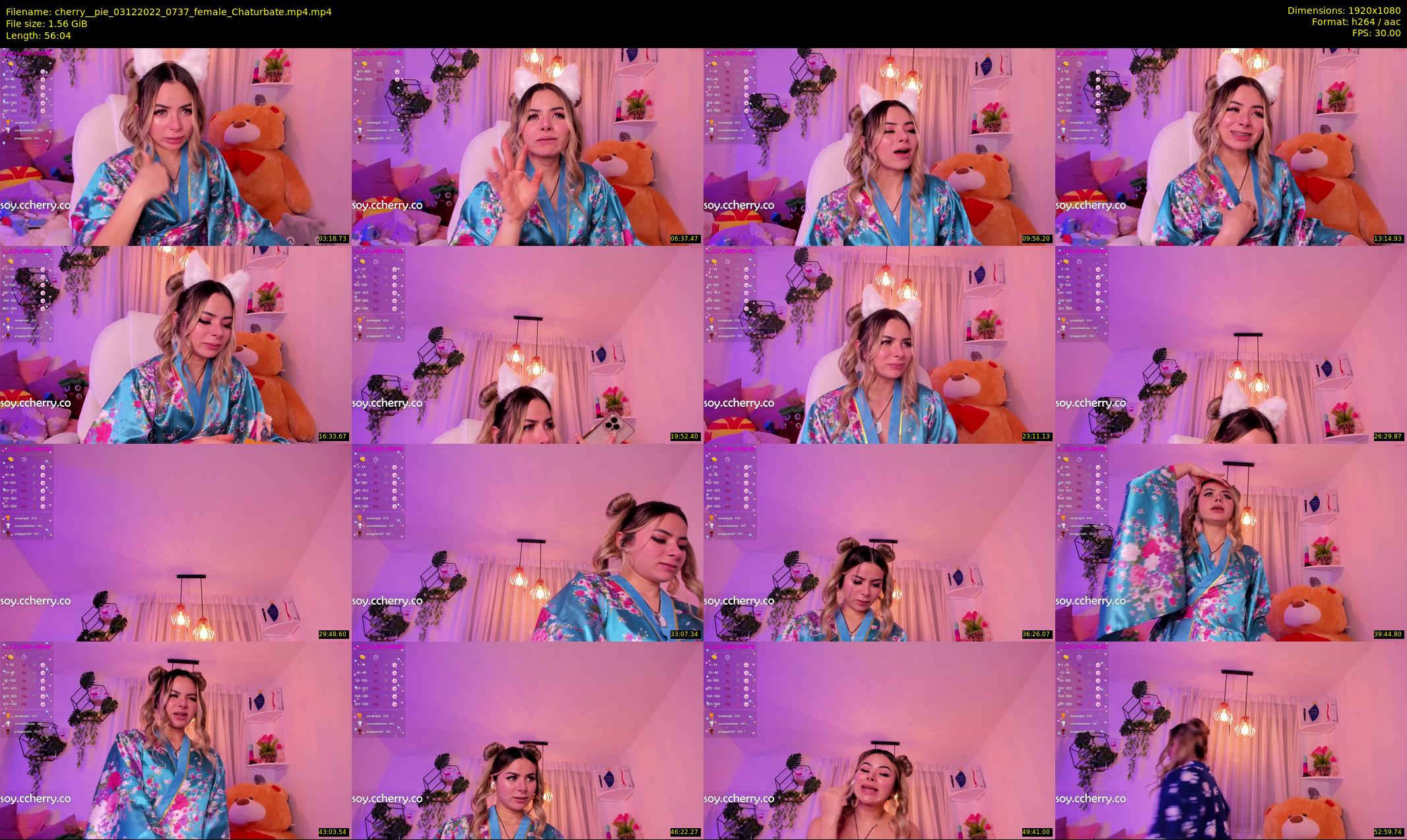 cherry__pie — 57 minute Chaturbate female cam show recording, 1080p, Dec 3, 2022