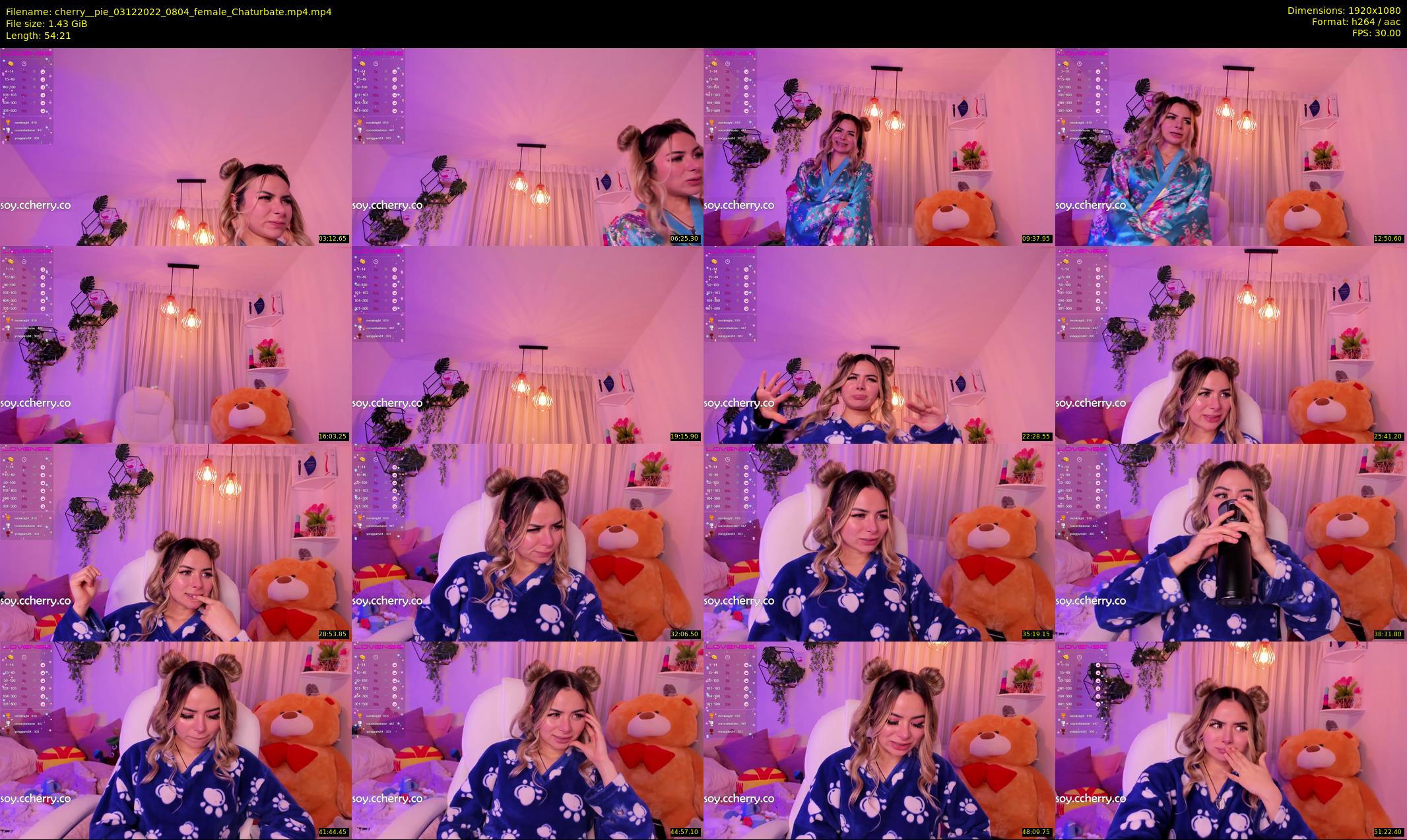 cherry__pie — 55 minute Chaturbate female cam show recording, 1080p, Dec 3, 2022
