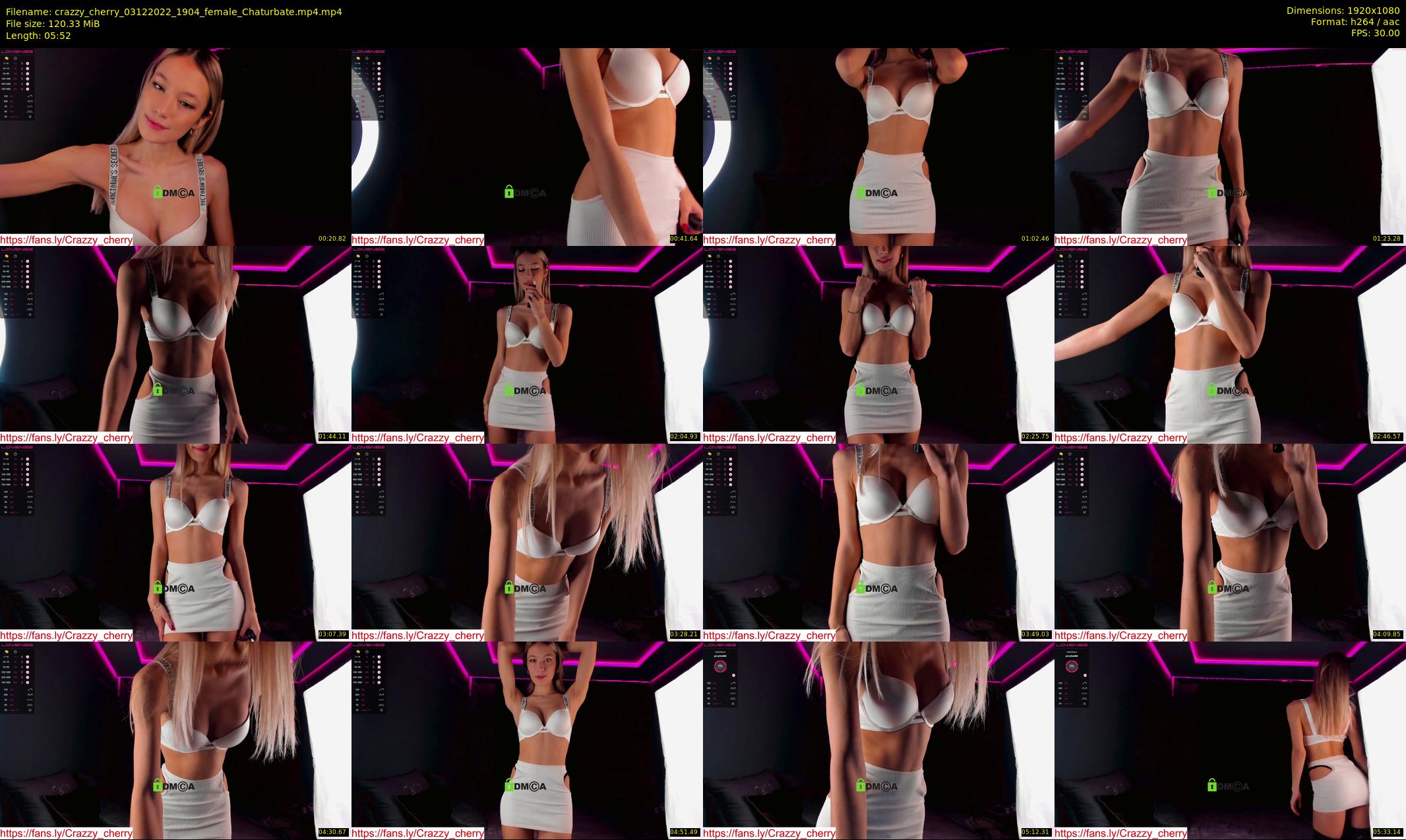 crazzy_cherry — 6 minute Chaturbate female cam show recording, 1080p, Dec 3, 2022