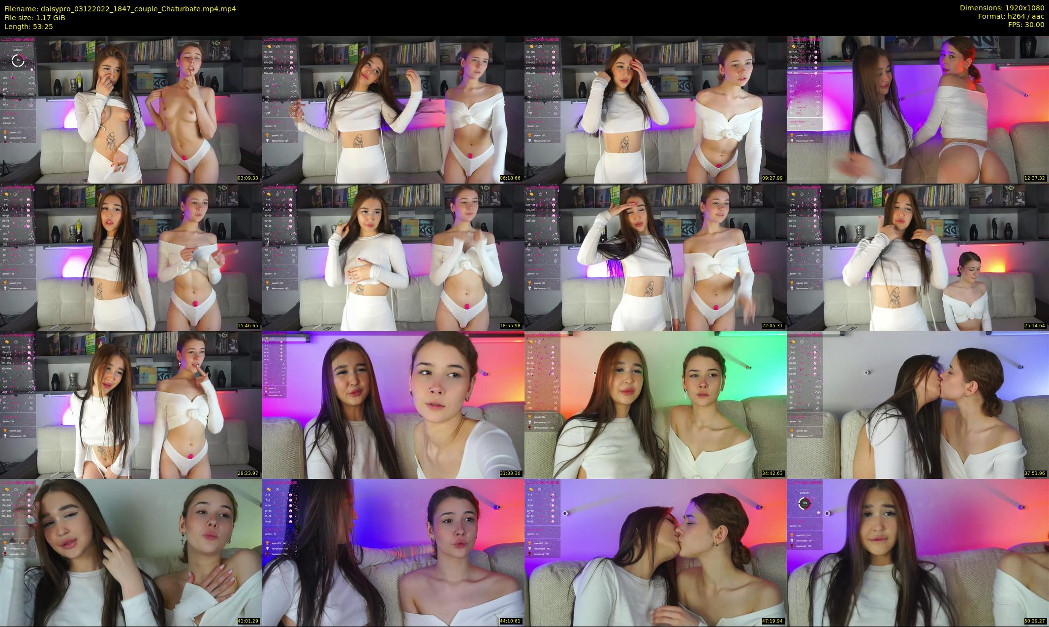 daisypro — 54 minute Chaturbate couple cam show recording, 1080p, Dec 3, 2022