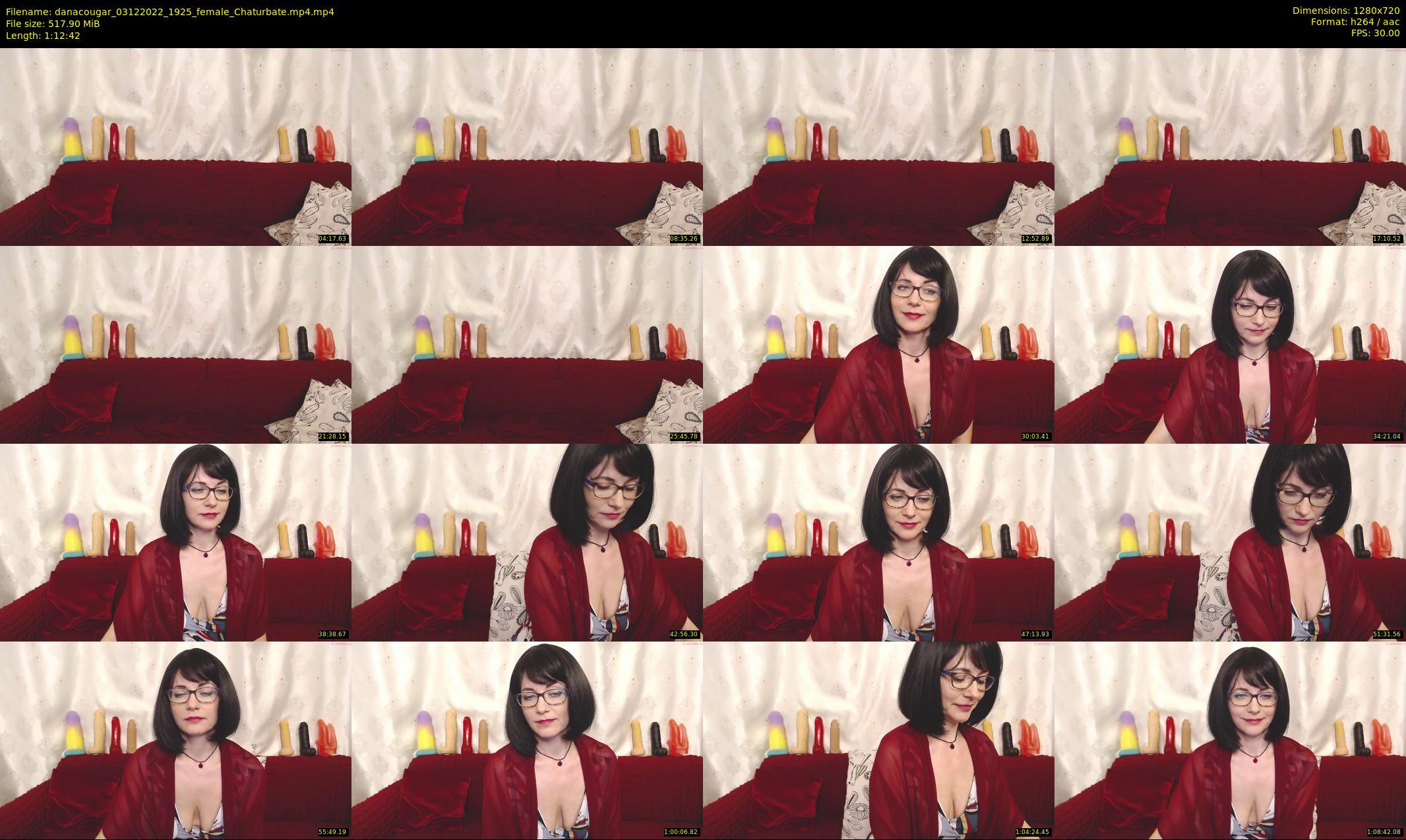 danacougar — 73 minute Chaturbate female cam show recording, 720p, Dec 3, 2022