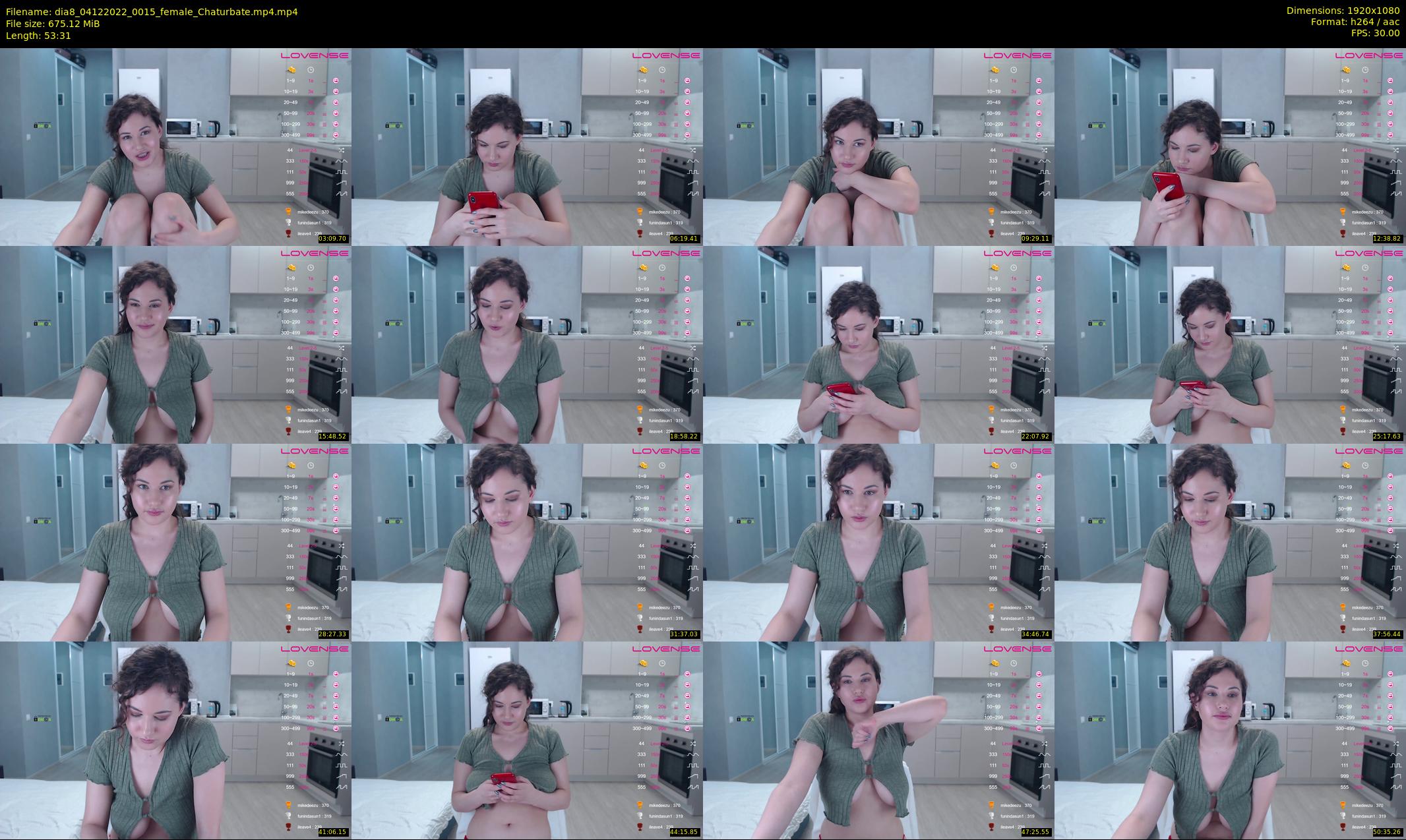 dia8 — 54 minute Chaturbate female cam show recording, 1080p, Dec 4, 2022