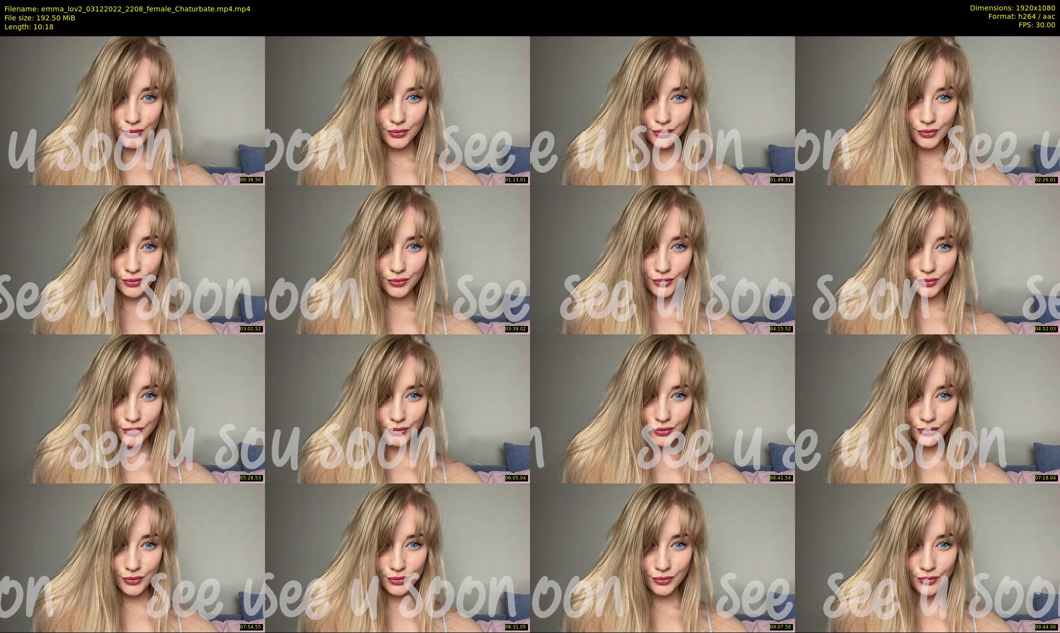 emma_lov2 — 11 minute Chaturbate female cam show recording, 1080p, Dec 3, 2022