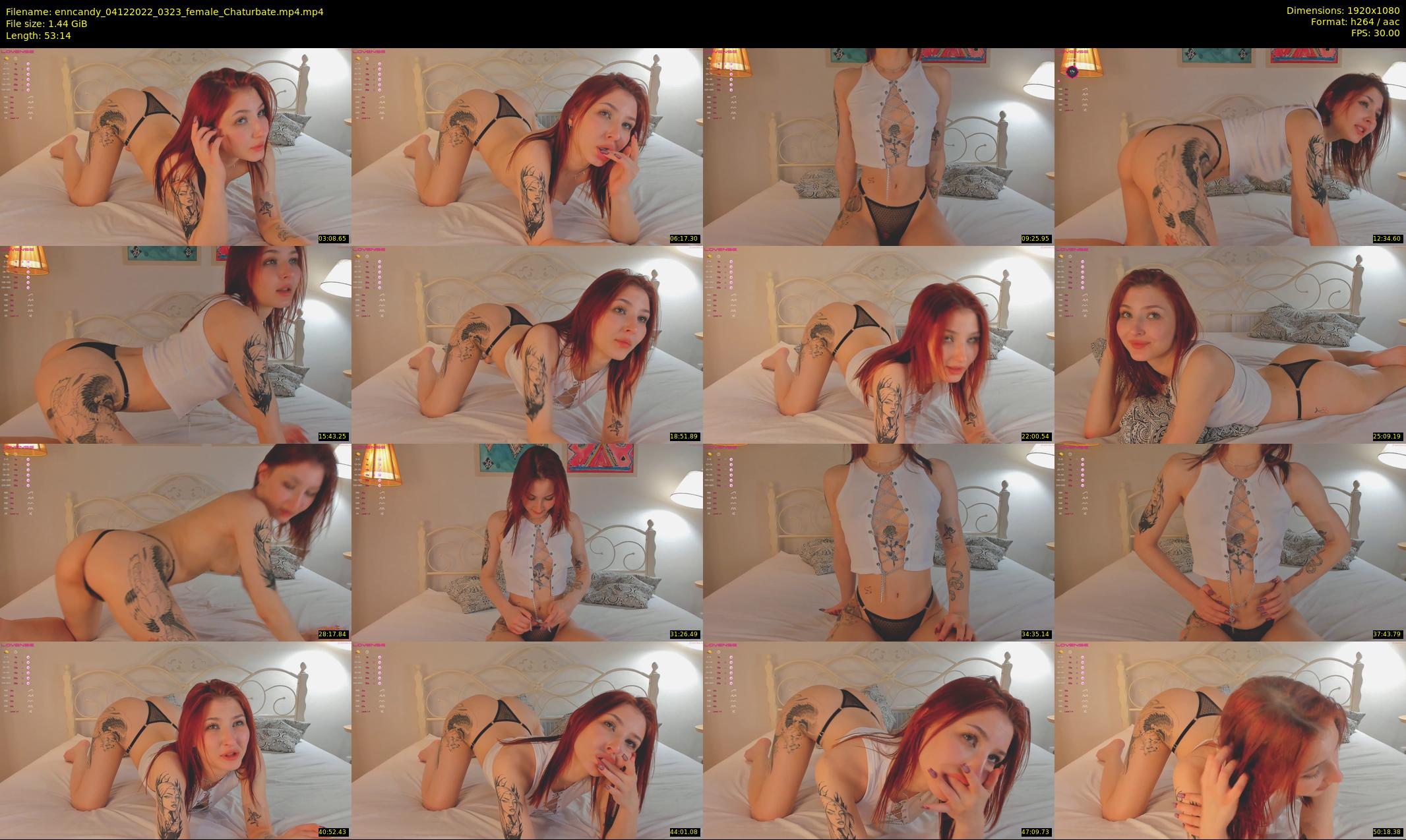enncandy — 54 minute Chaturbate female cam show recording, 1080p, Dec 4, 2022