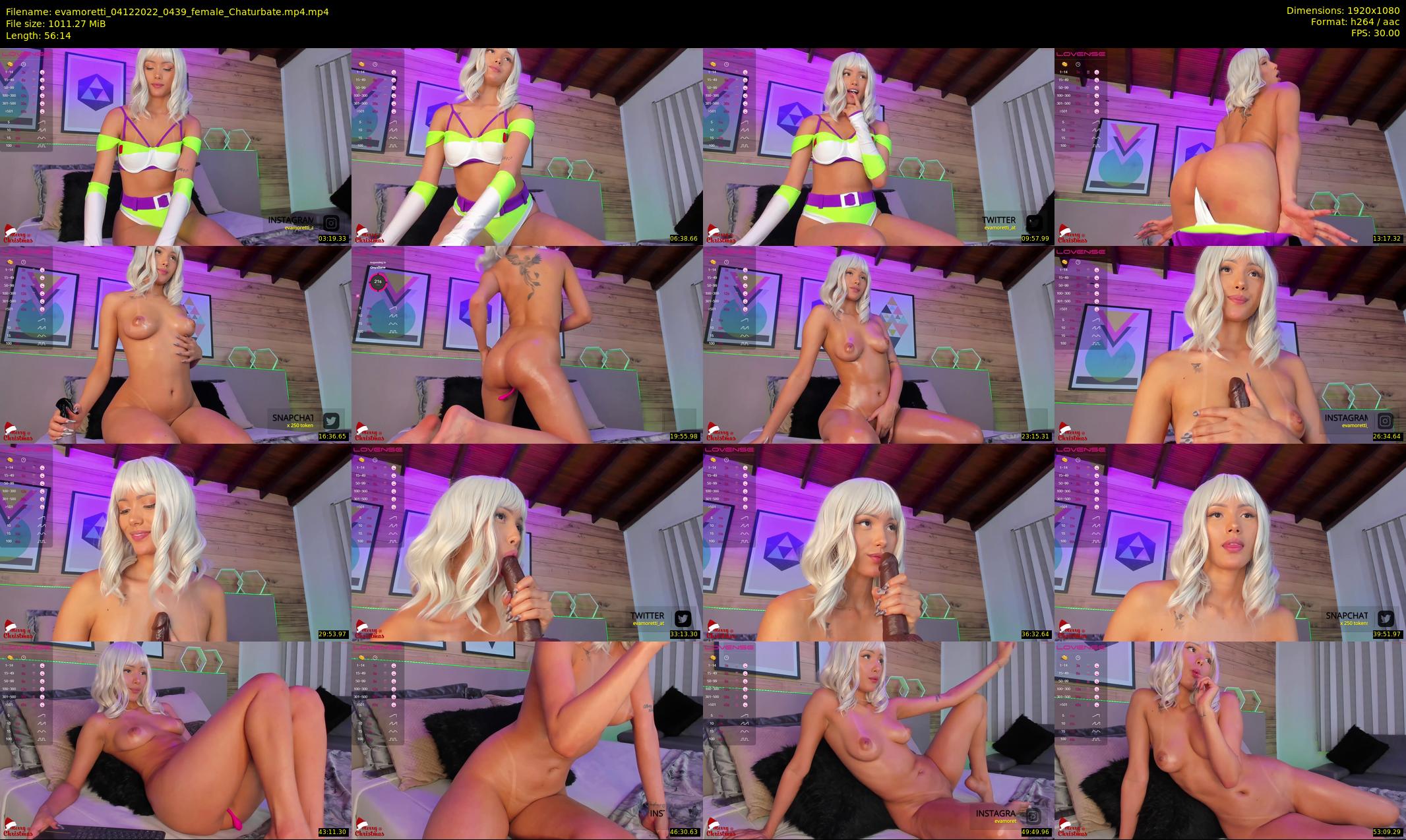 evamoretti — 57 minute Chaturbate female cam show recording, 1080p, Dec 4, 2022