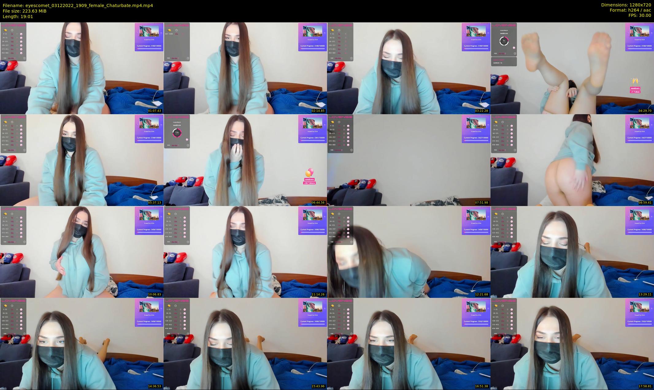 eyescomet — 20 minute Chaturbate female cam show recording, 720p, Dec 3, 2022