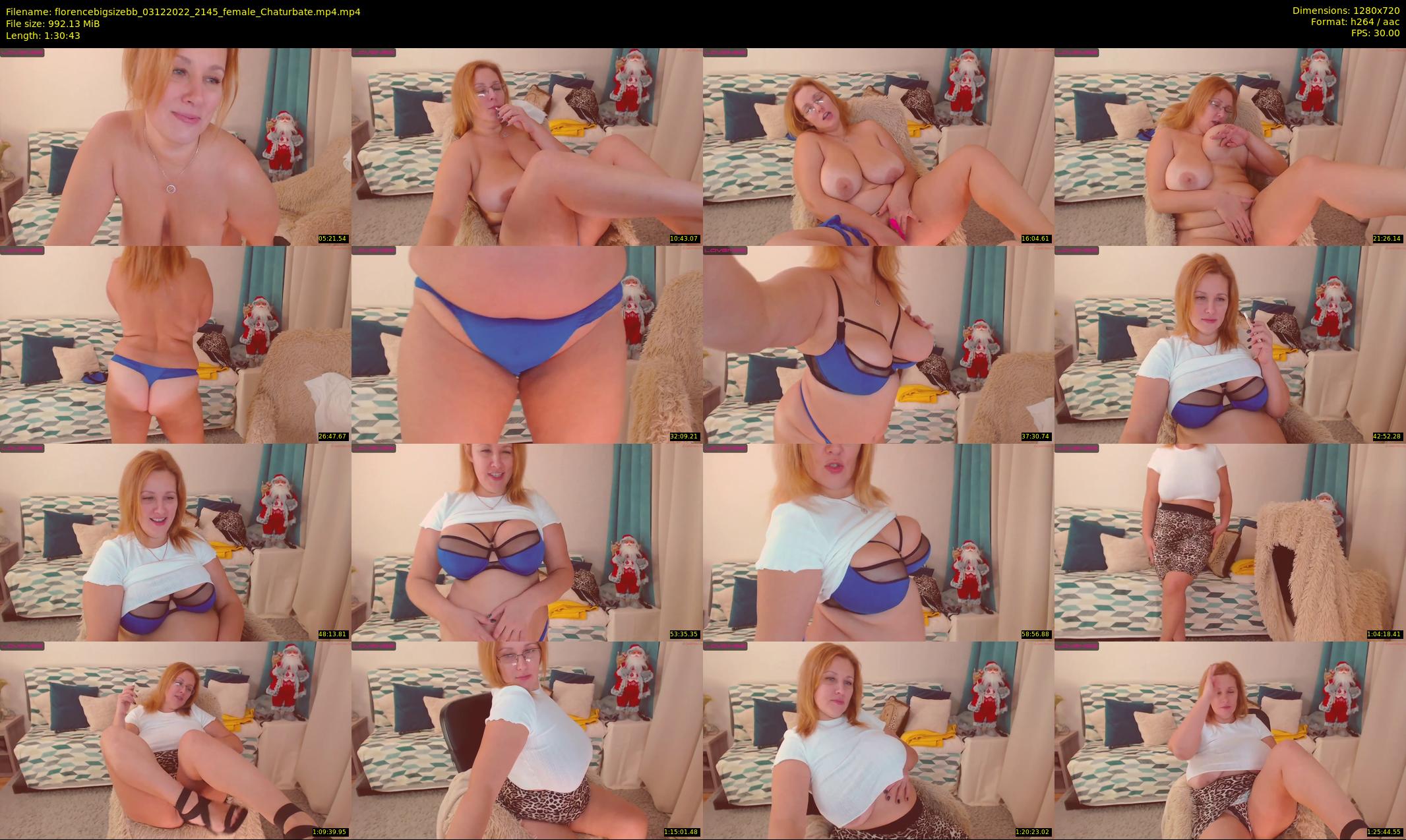 florencebigsizebb — 91 minute Chaturbate female cam show recording, 720p, Dec 3, 2022
