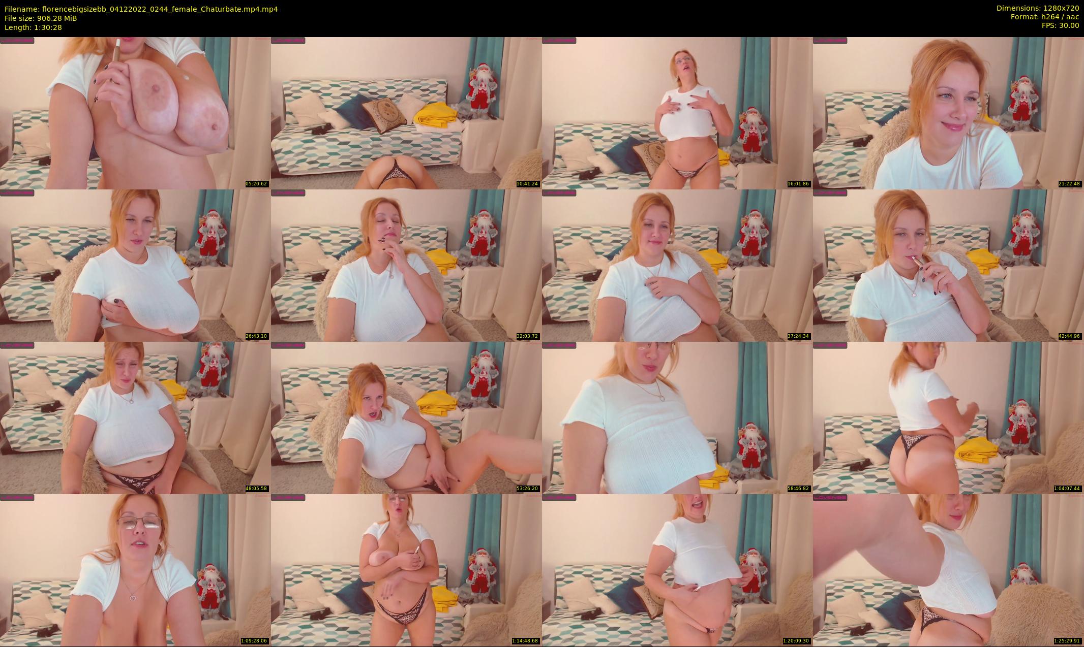 florencebigsizebb — 91 minute Chaturbate female cam show recording, 720p, Dec 4, 2022