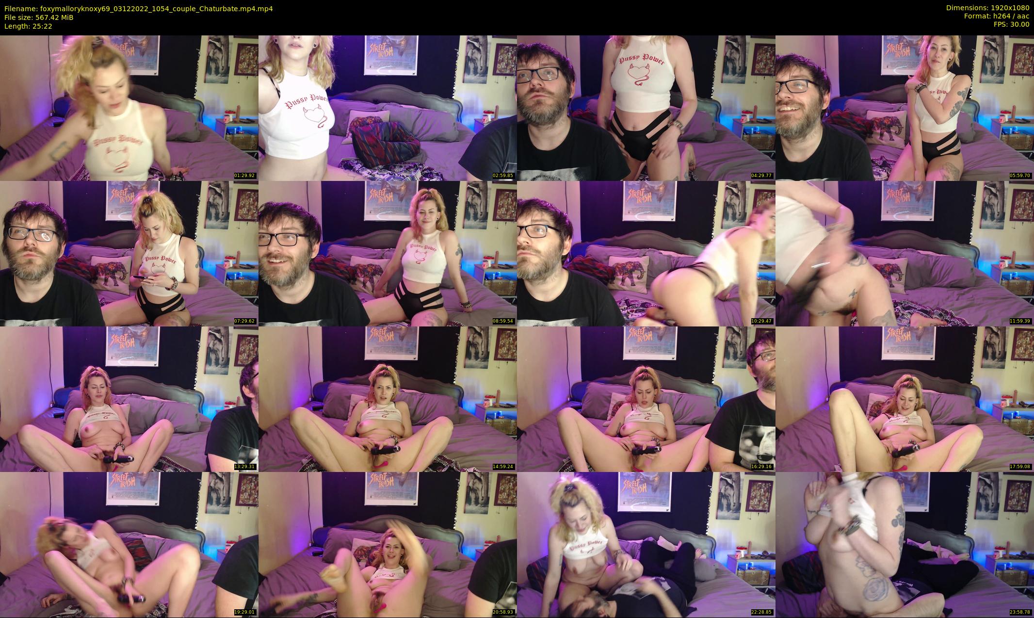 foxymalloryknoxy69 — 26 minute Chaturbate couple cam show recording, 1080p, Dec 3, 2022
