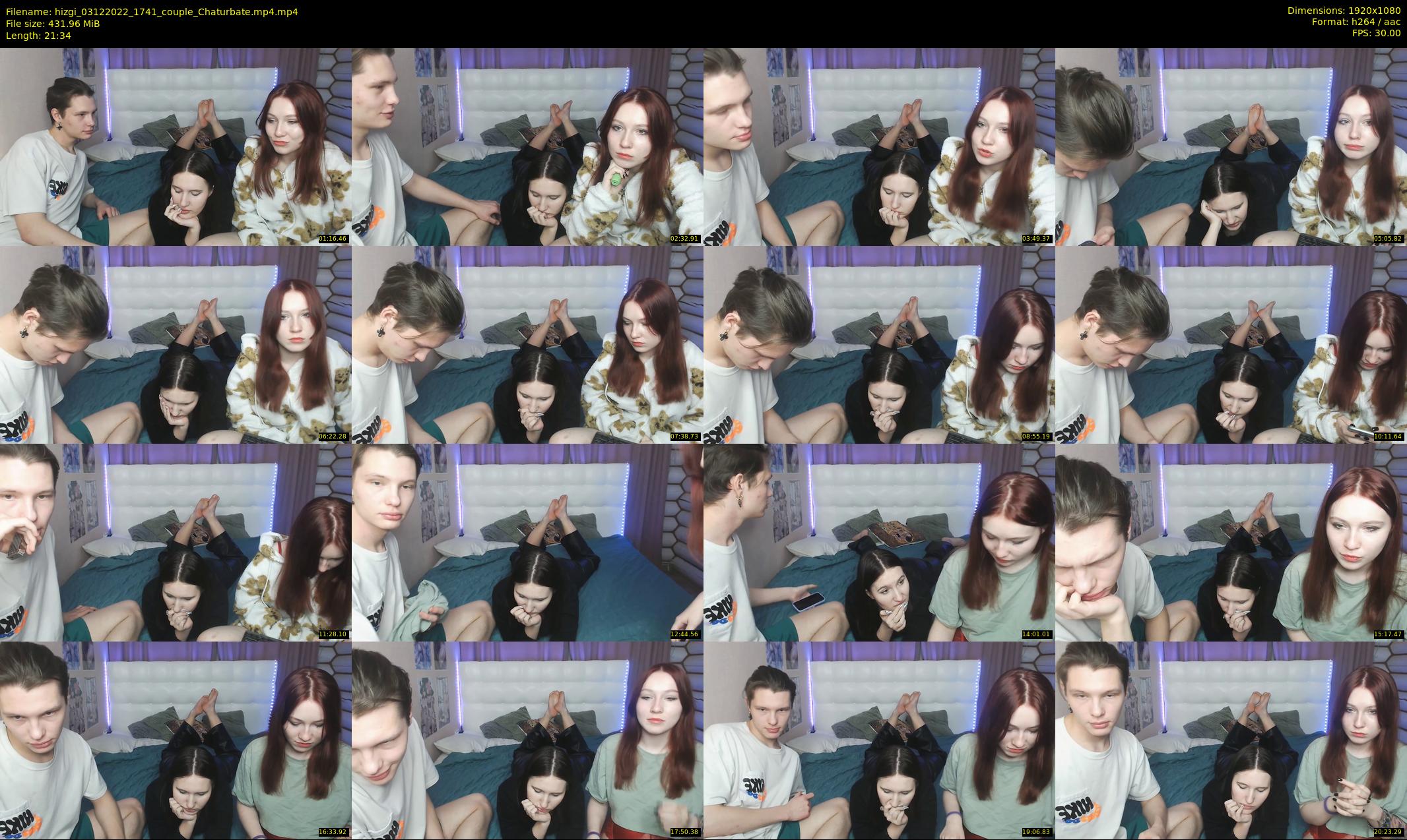 hizgi — 22 minute Chaturbate couple cam show recording, 1080p, Dec 3, 2022