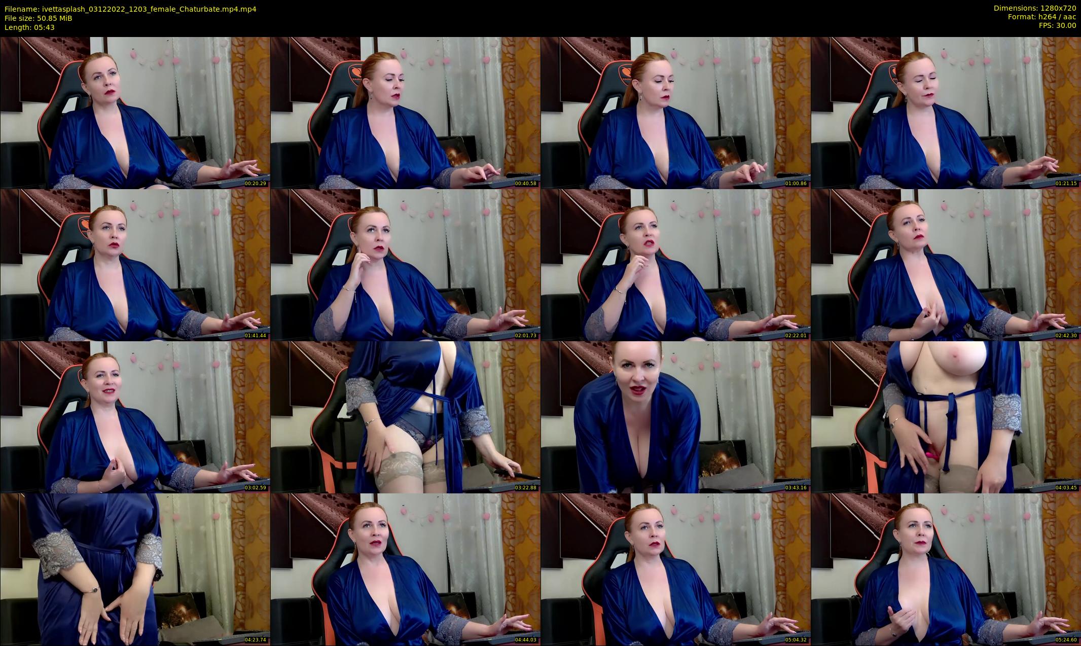 ivettasplash — 6 minute Chaturbate female cam show recording, 720p, Dec 3, 2022